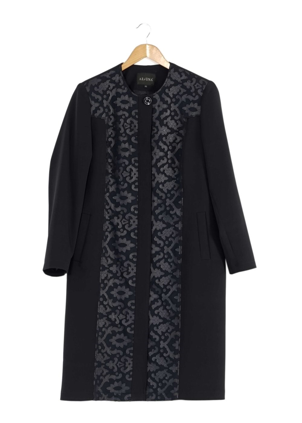 Tesettür giyim LACİVERT 1673 TRENÇKOT