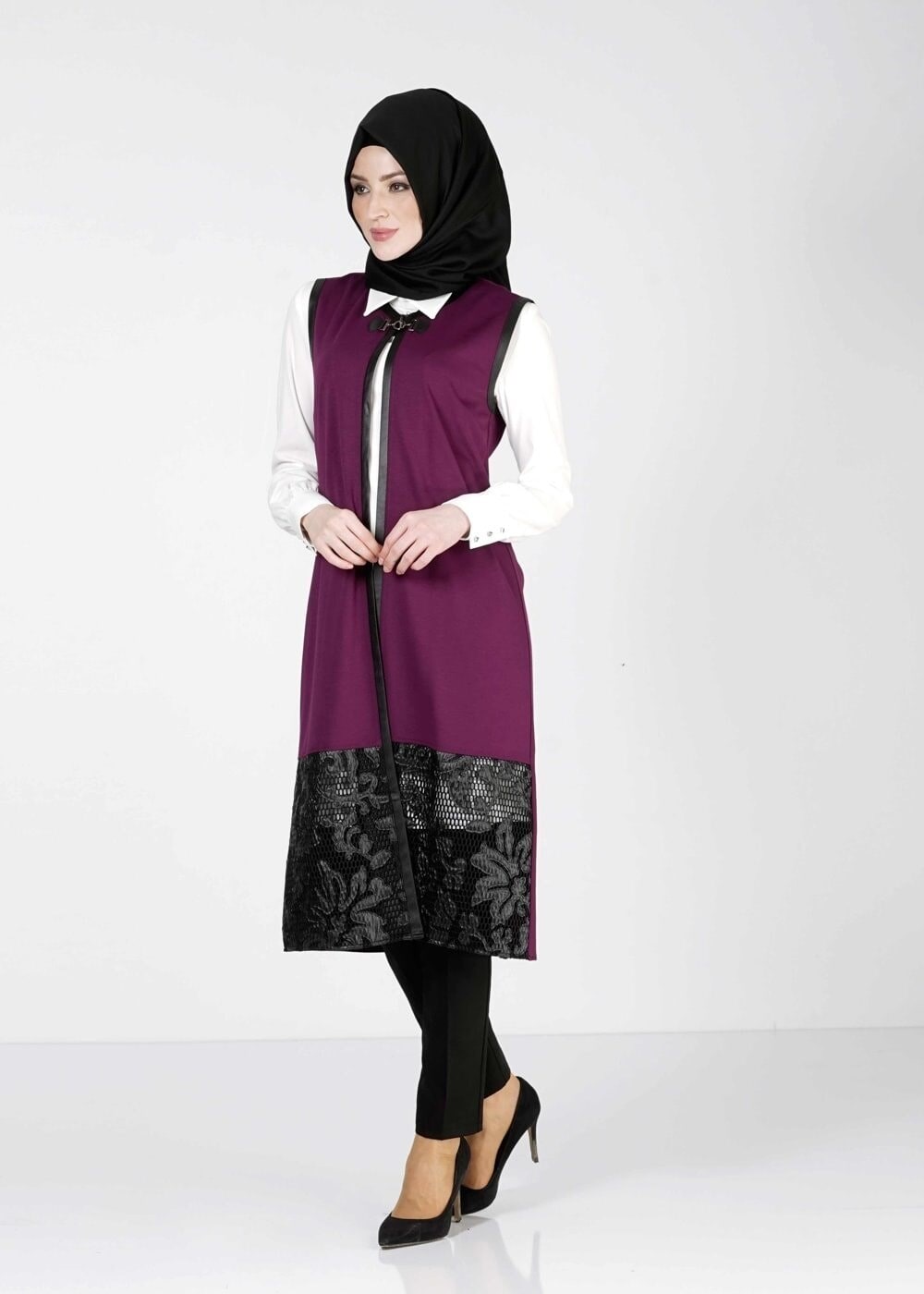 Tesettür giyim MOR 4012 YELEK