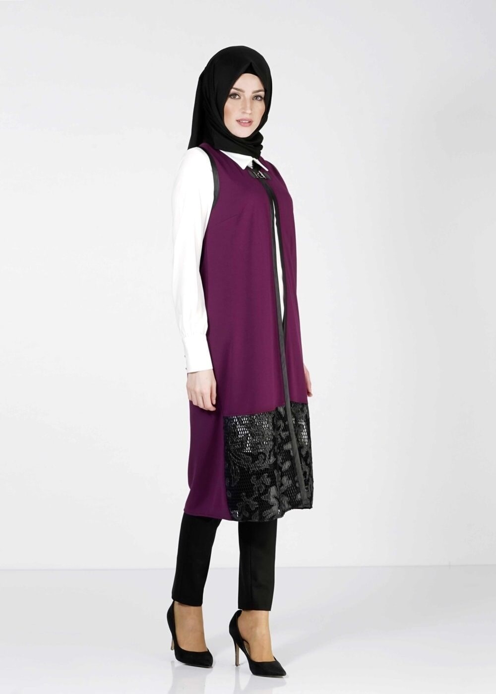 Tesettür giyim MOR 4012 YELEK