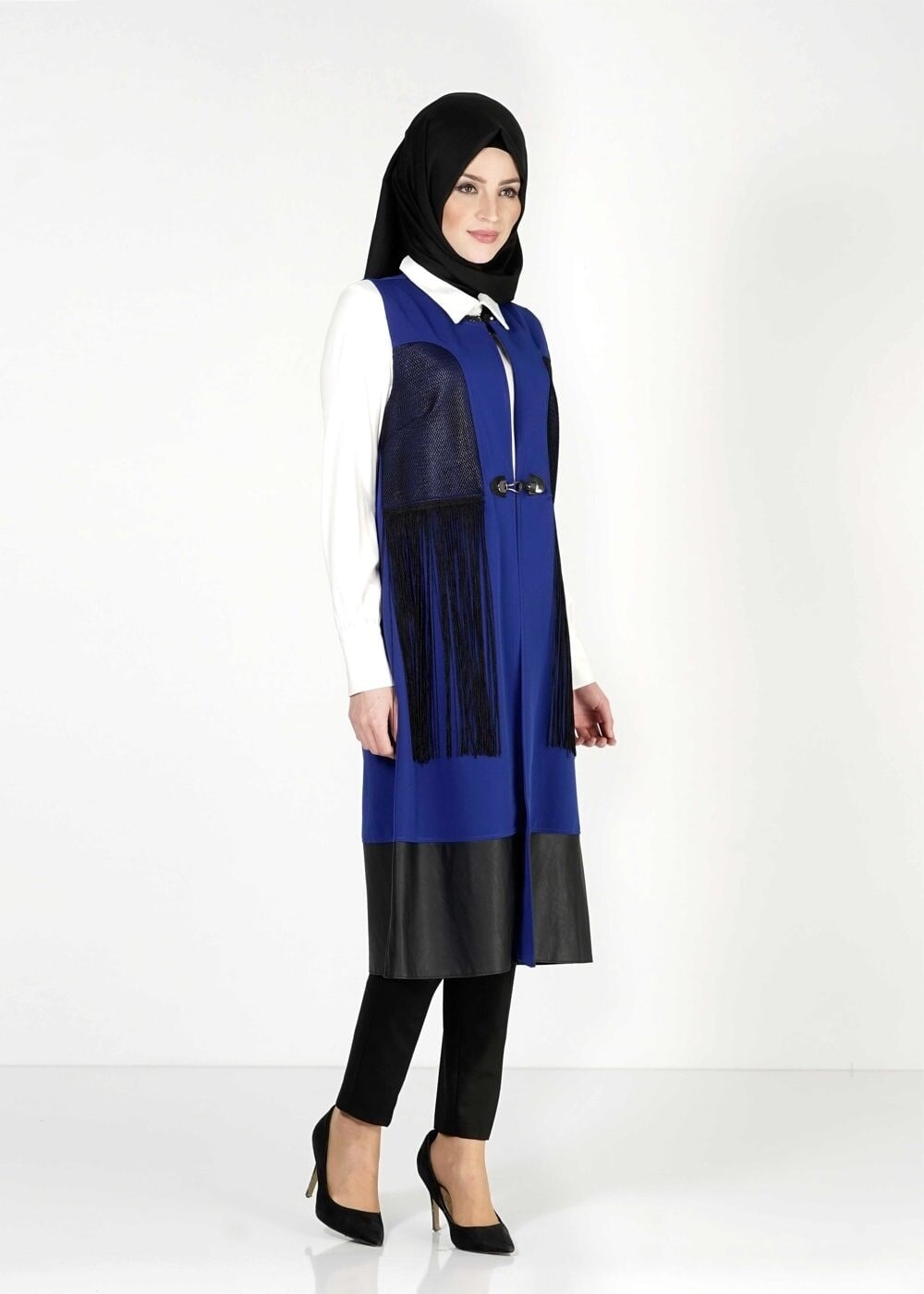 Tesettür giyim LACİVERT 4045 YELEK