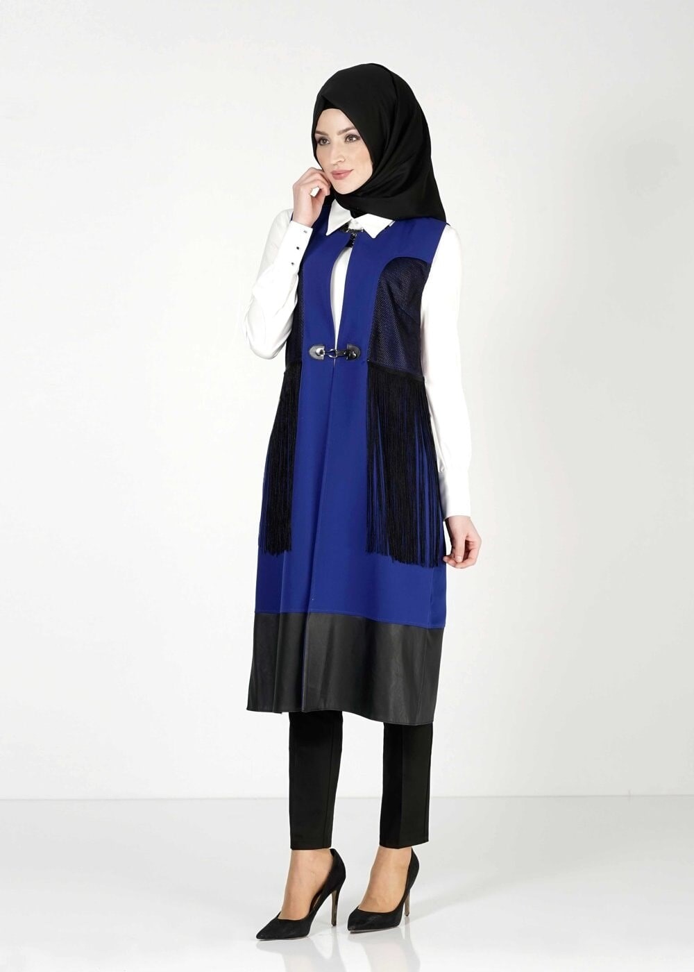 Tesettür giyim LACİVERT 4045 YELEK