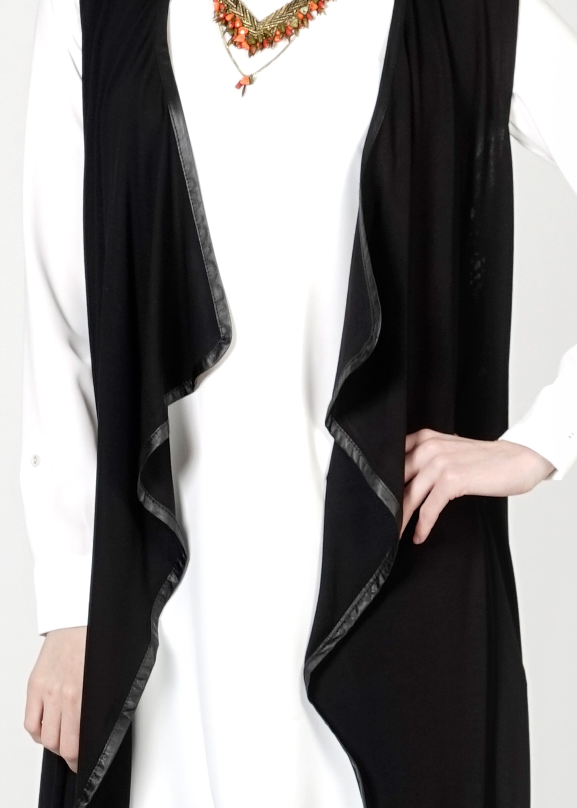 Tesettür giyim GRİ 4049 YELEK