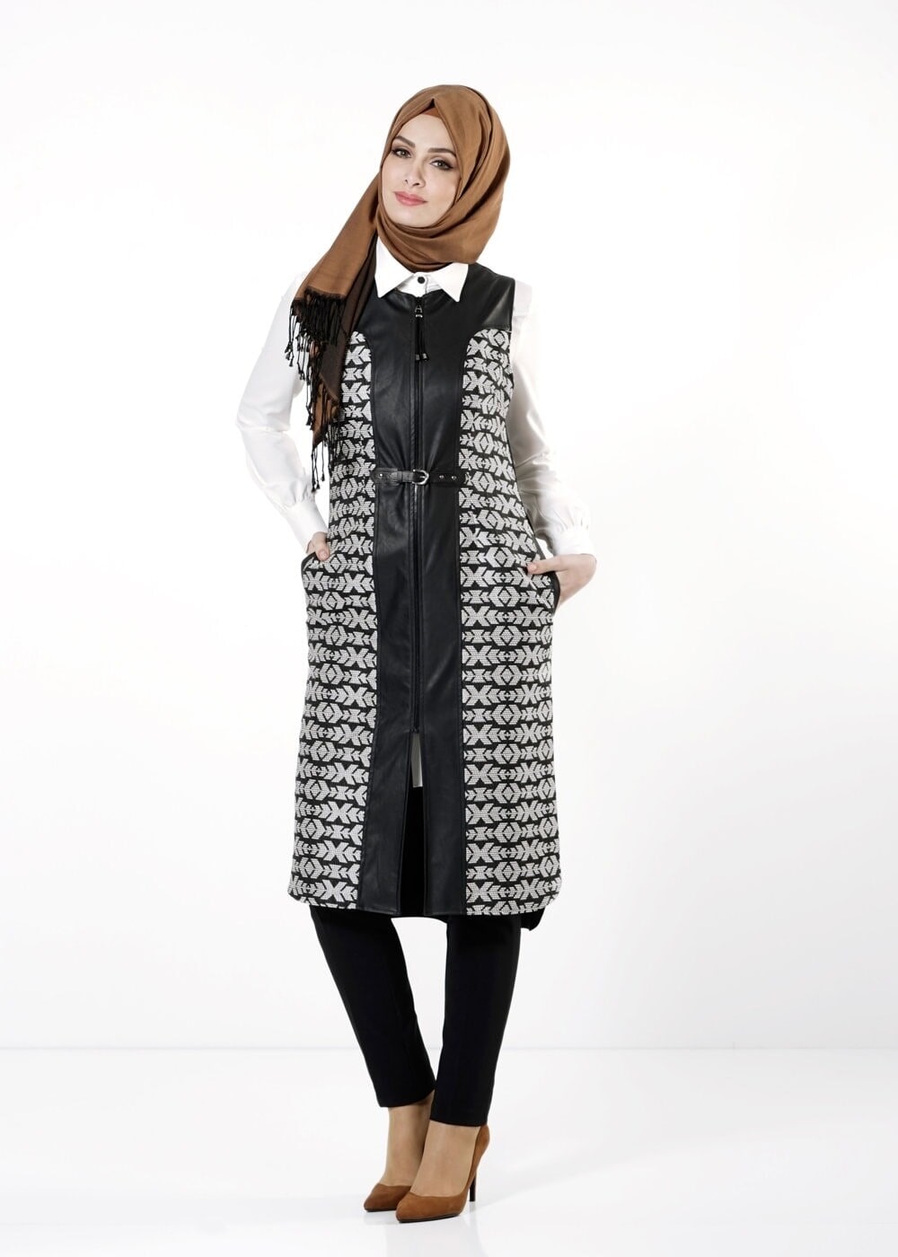 Tesettür giyim SİYAH 4064 YELEK
