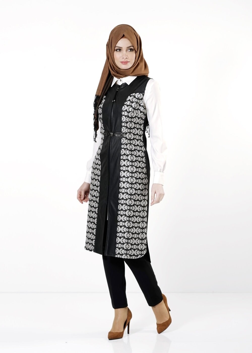 Tesettür giyim SİYAH 4064 YELEK