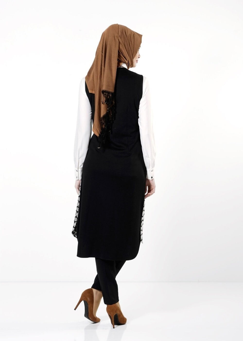 Tesettür giyim SİYAH 4064 YELEK