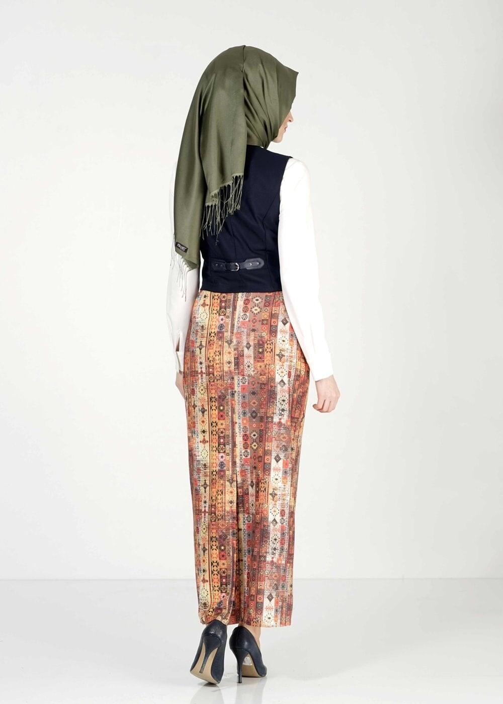 Tesettür giyim LACİVERT 4084 YELEK