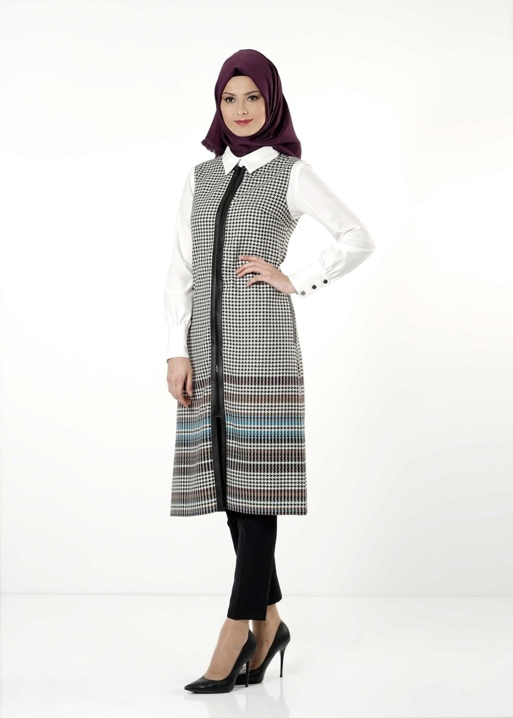 Tesettür giyim BEJ 4153 YELEK