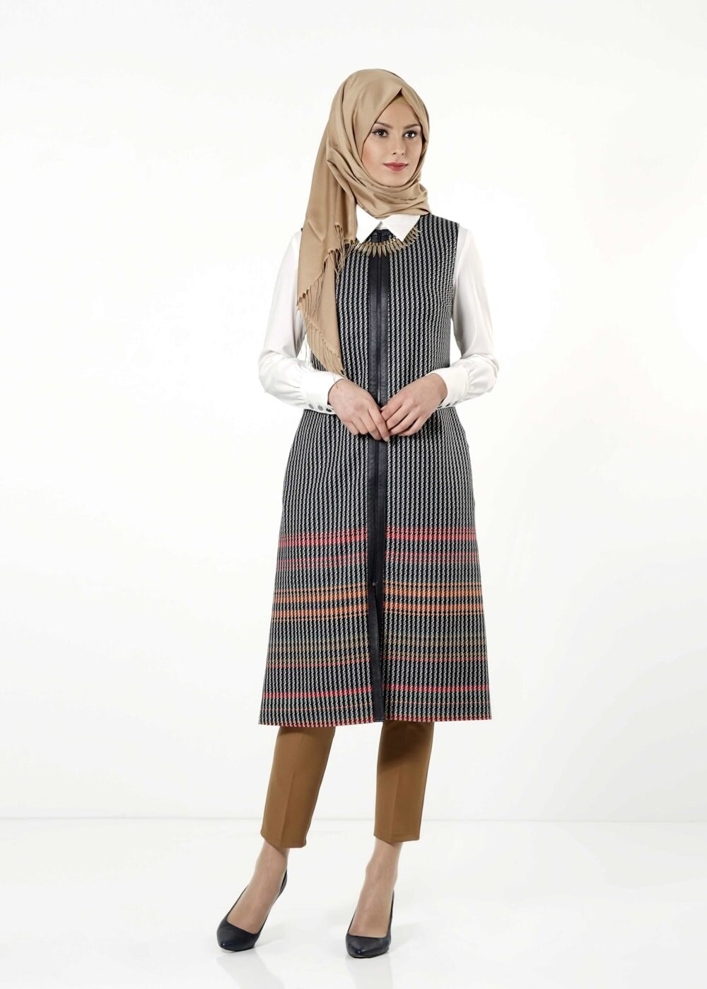 Tesettür giyim LACİVERT 4153 YELEK