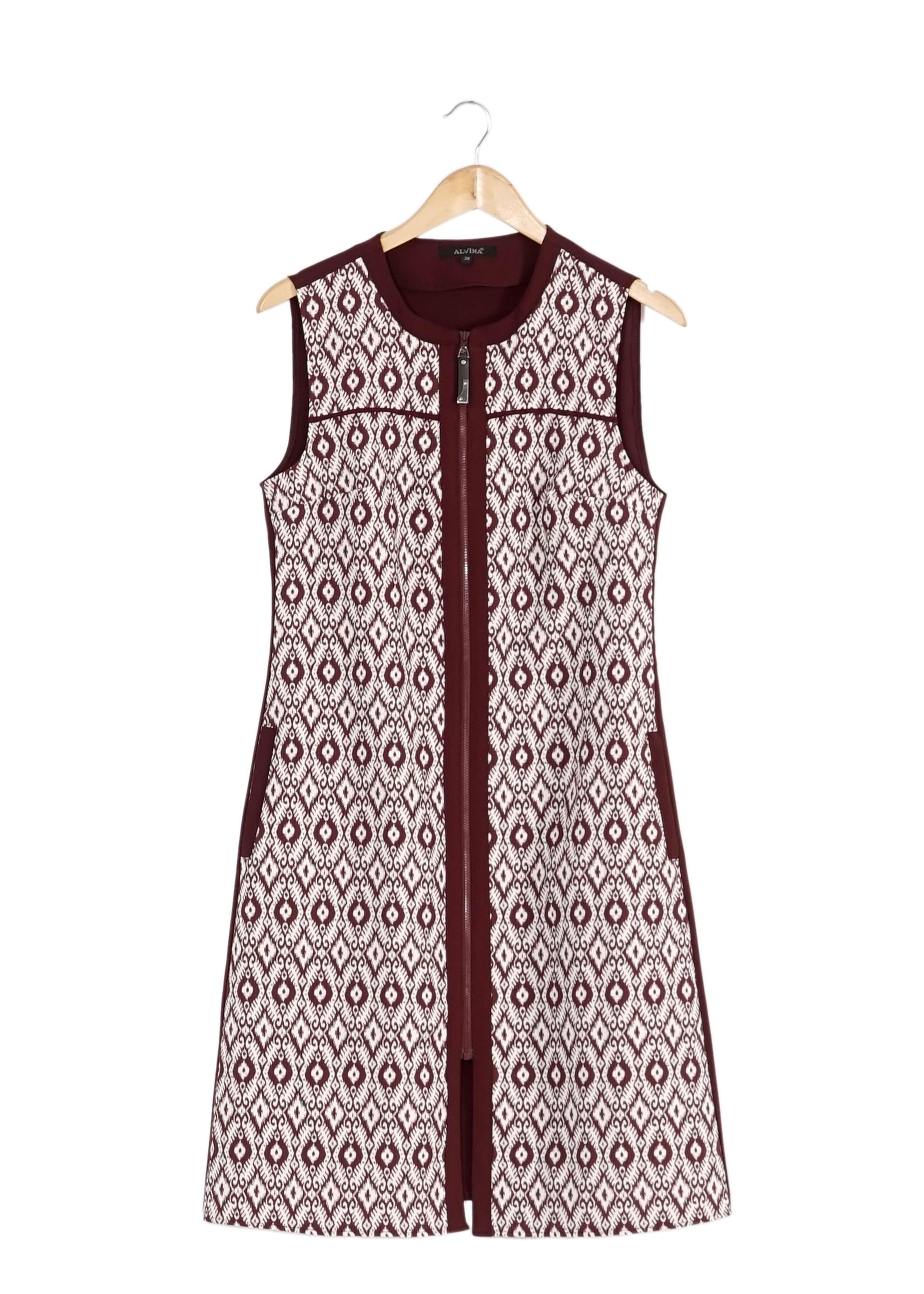 Tesettür giyim BORDO 4155 YELEK 