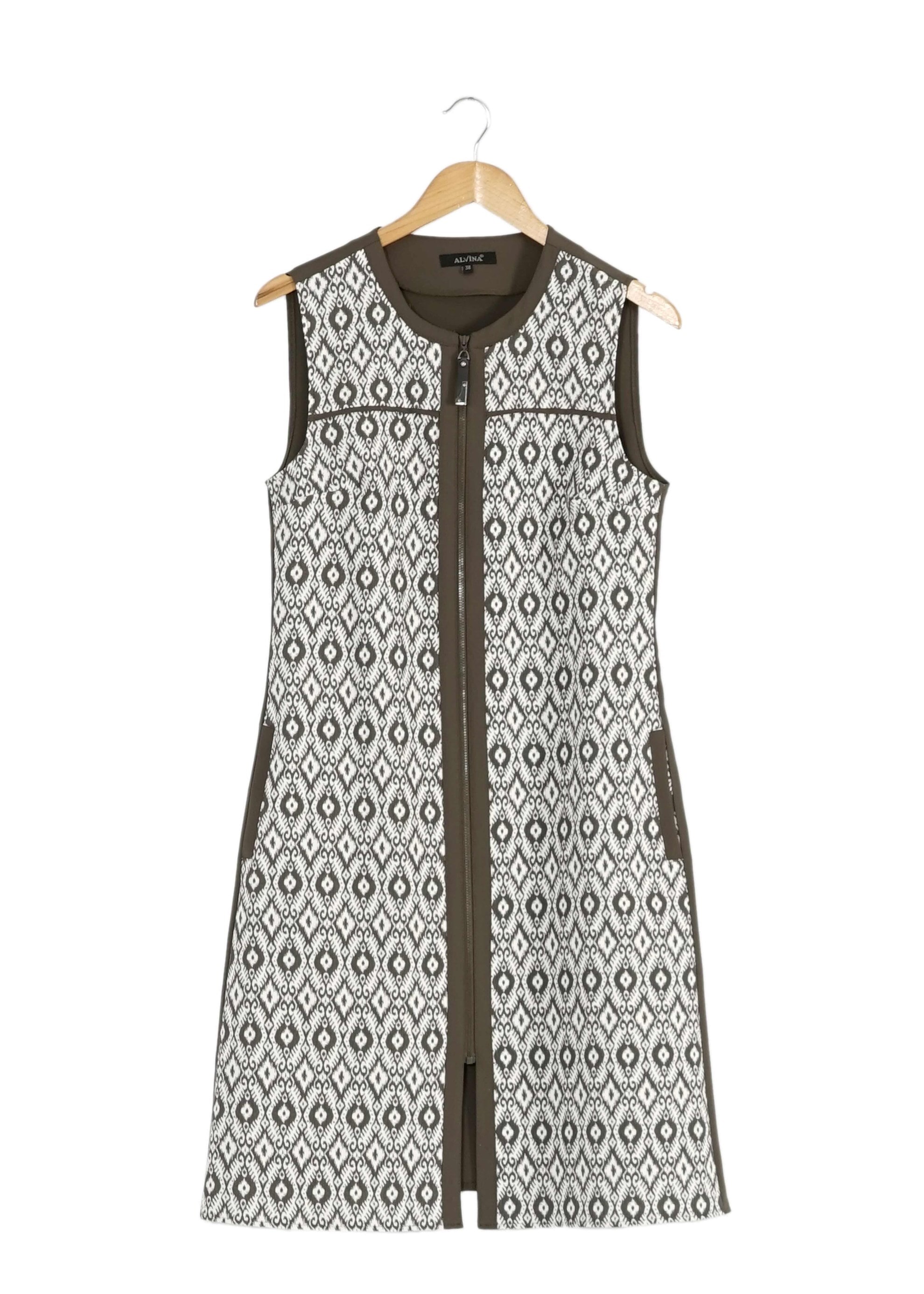 Tesettür giyim HAKİ 4155 YELEK 