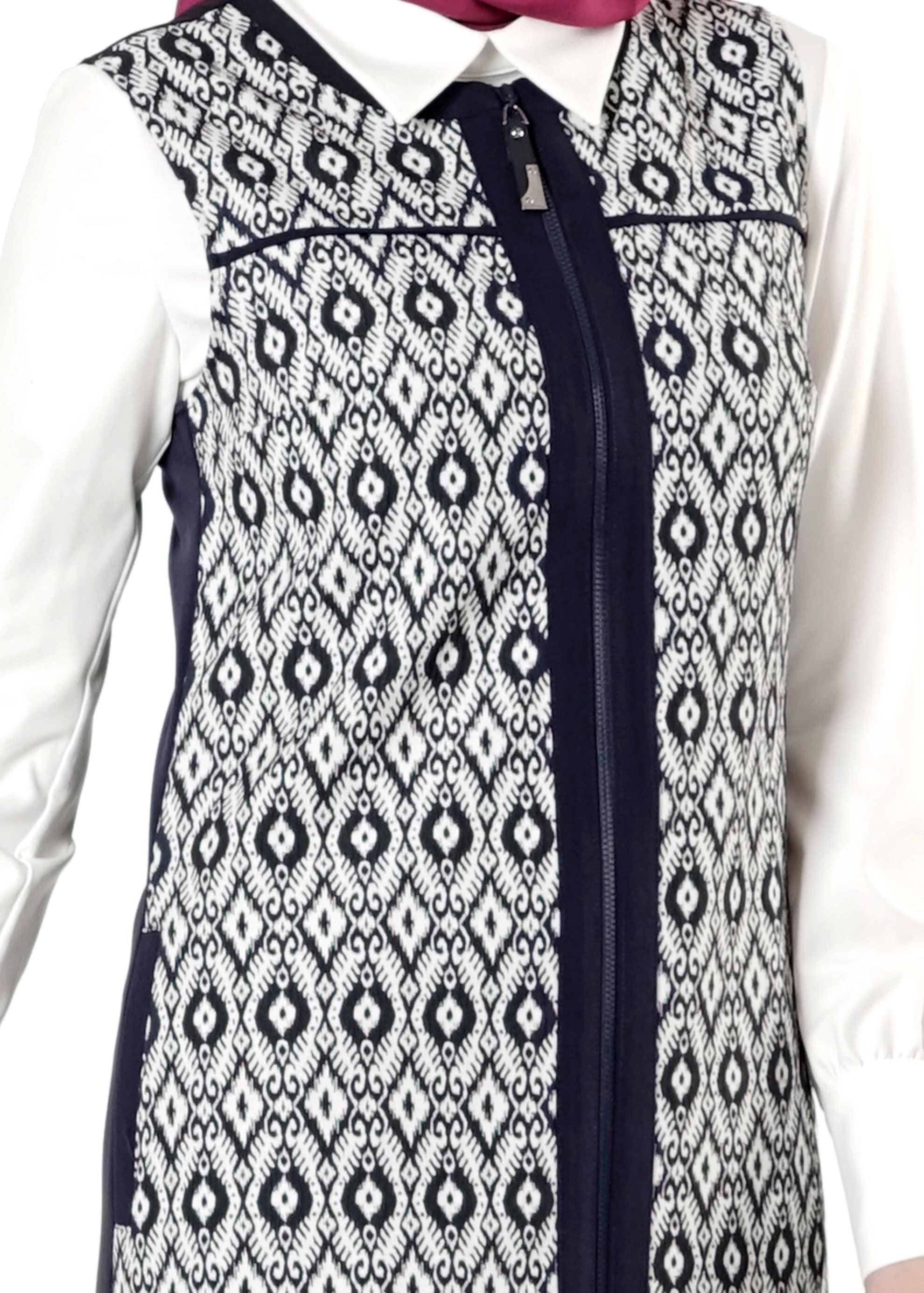 Tesettür giyim LACİVERT 4155 YELEK 