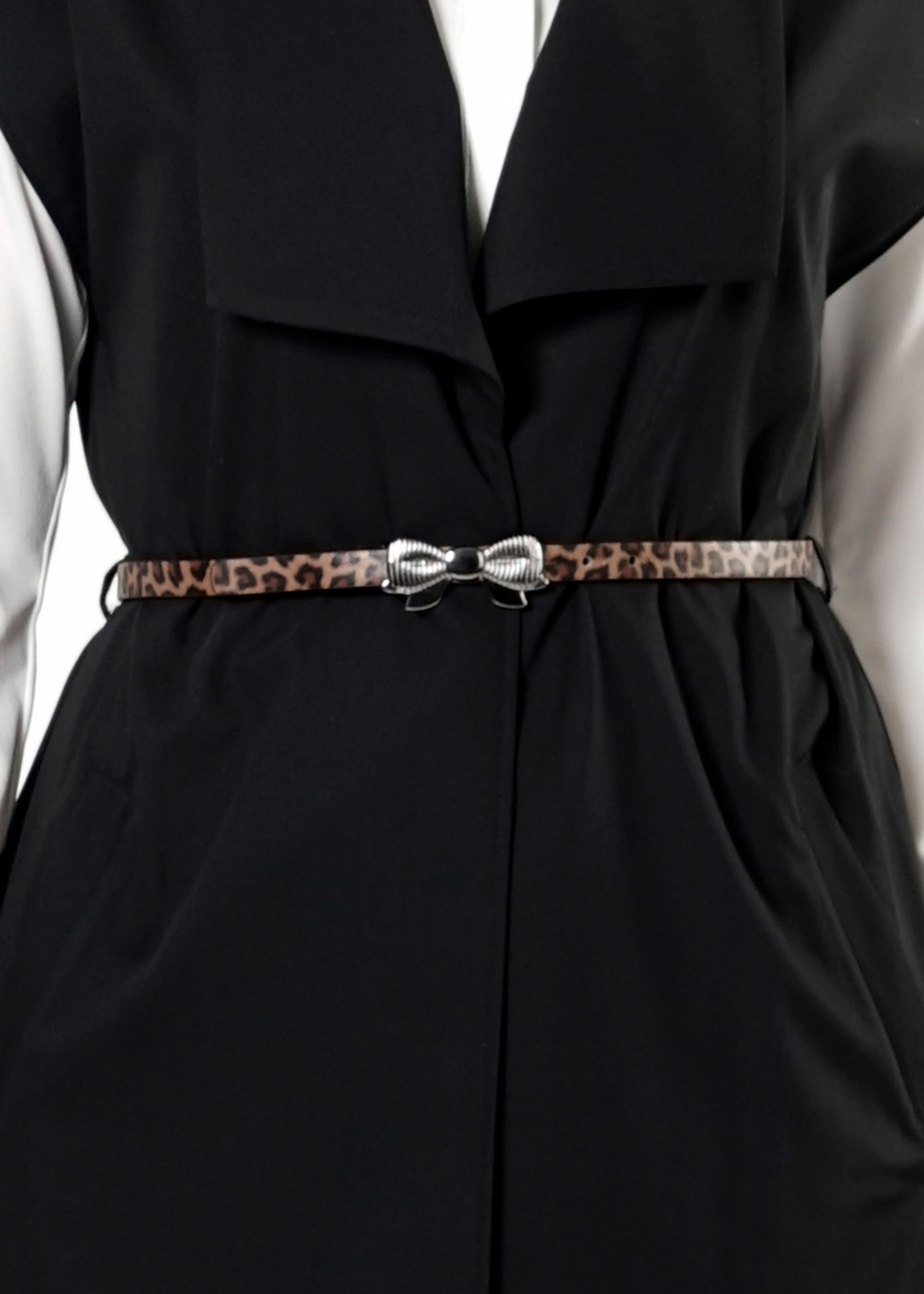 Tesettür giyim SİYAH CEPLİ YELEK 4158 