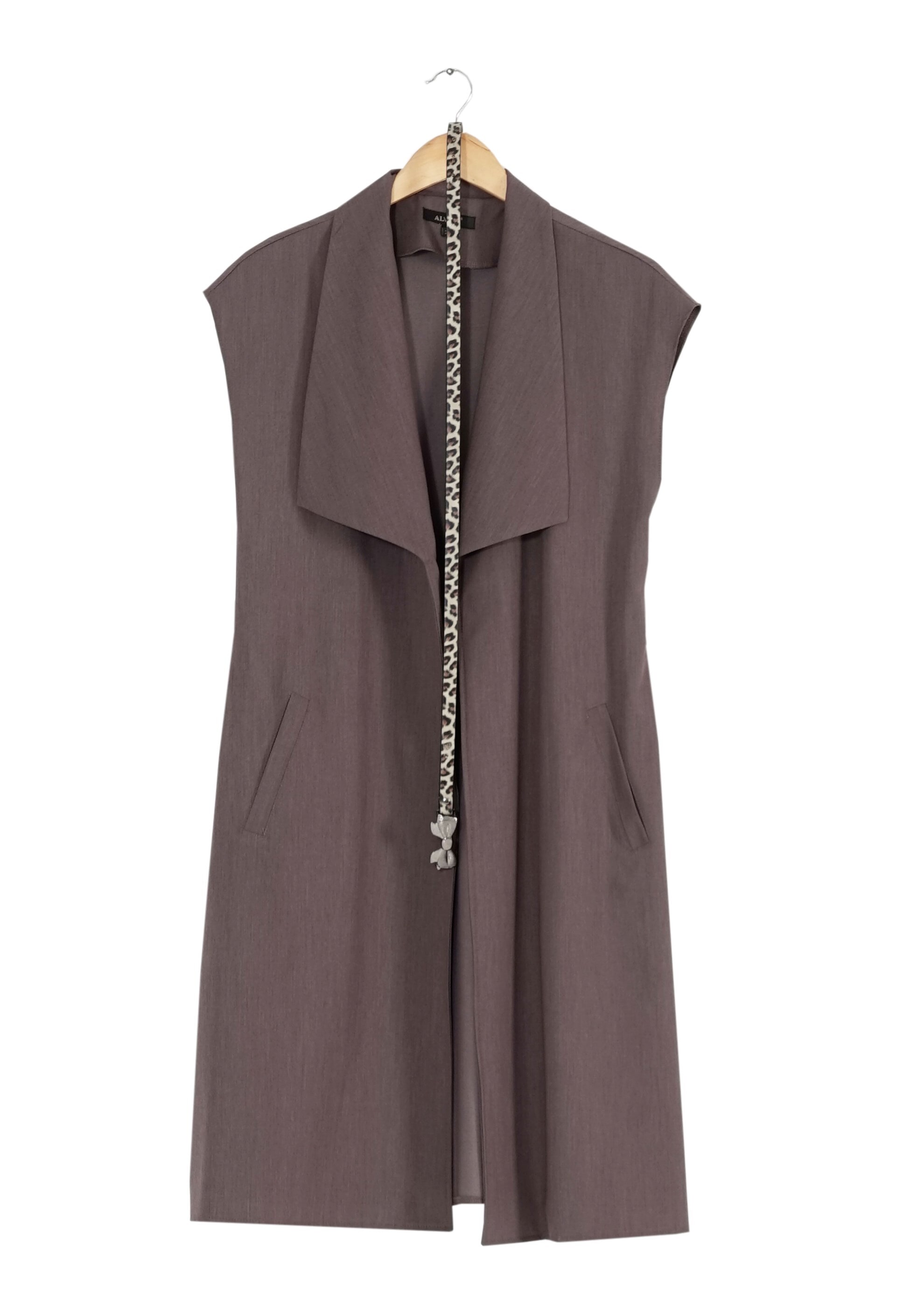 Tesettür giyim VİZON CEPLİ YELEK 4158 