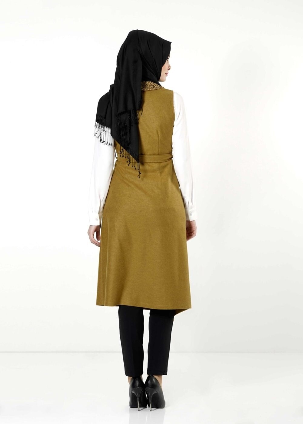 Tesettür giyim YEŞİL 4171 YELEK