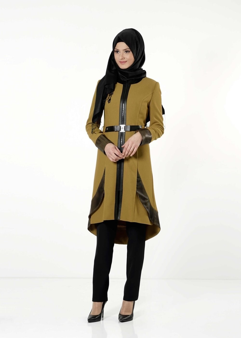 Tesettür giyim SARI 3170P NOBBY 2&prime;Lİ PNT.TKM