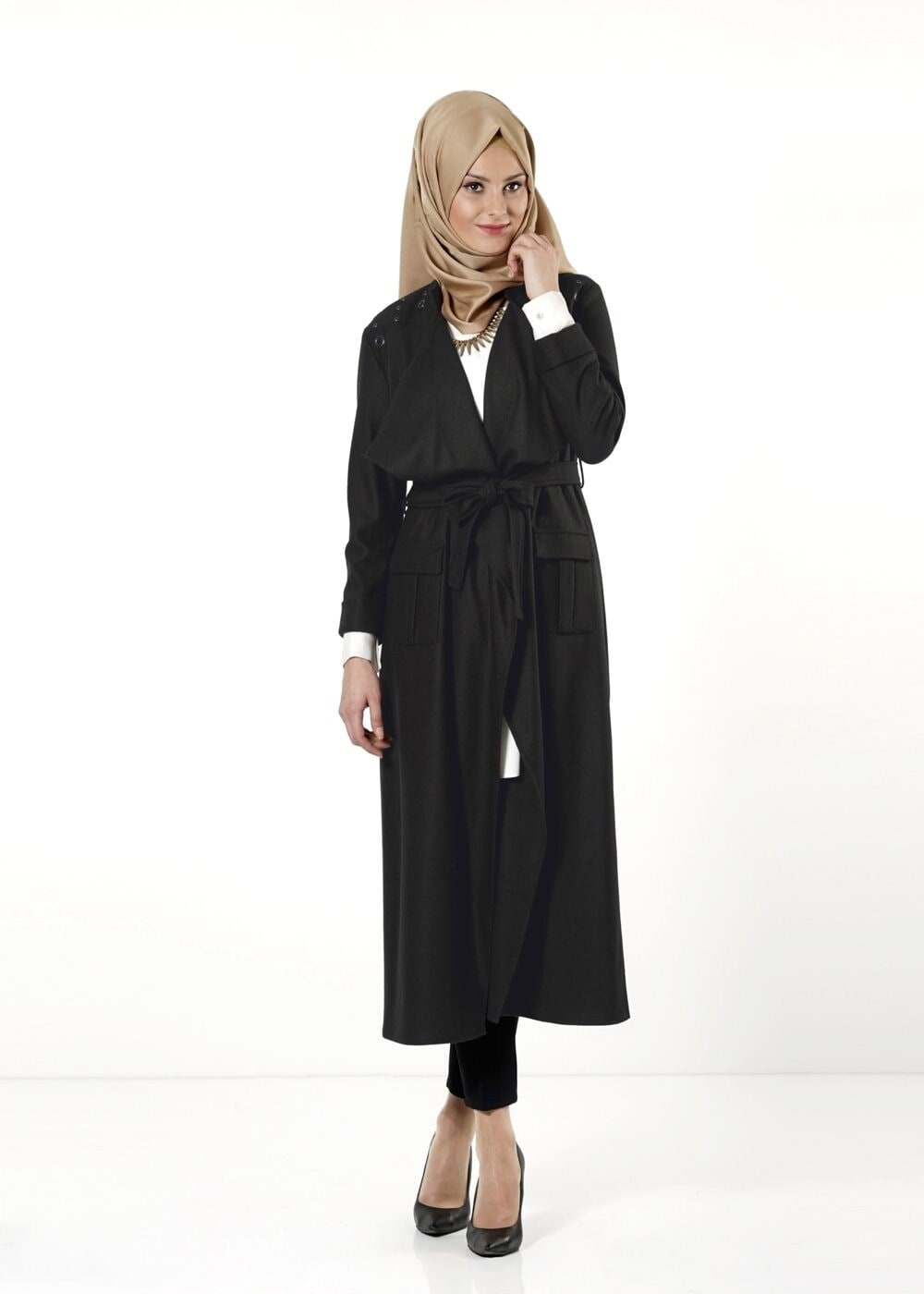 Tesettür giyim SİYAH 4197 BETY TUNİK 36/44(38-40) TEK42
