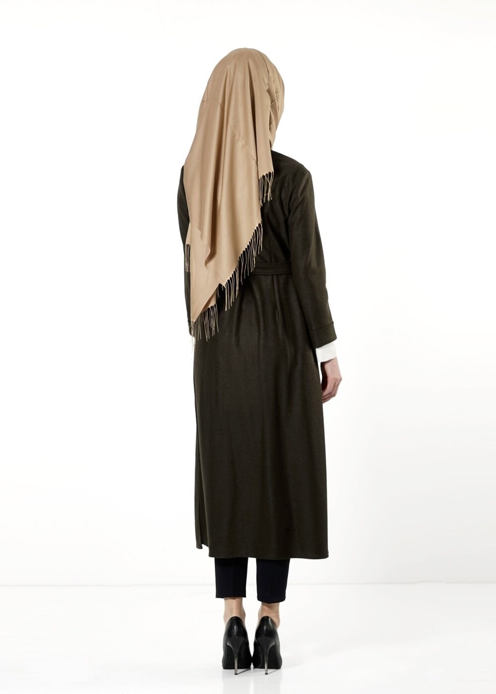 Tesettür giyim HAKİ 4197 BETY TUNİK 36/44(38-40) TEK42