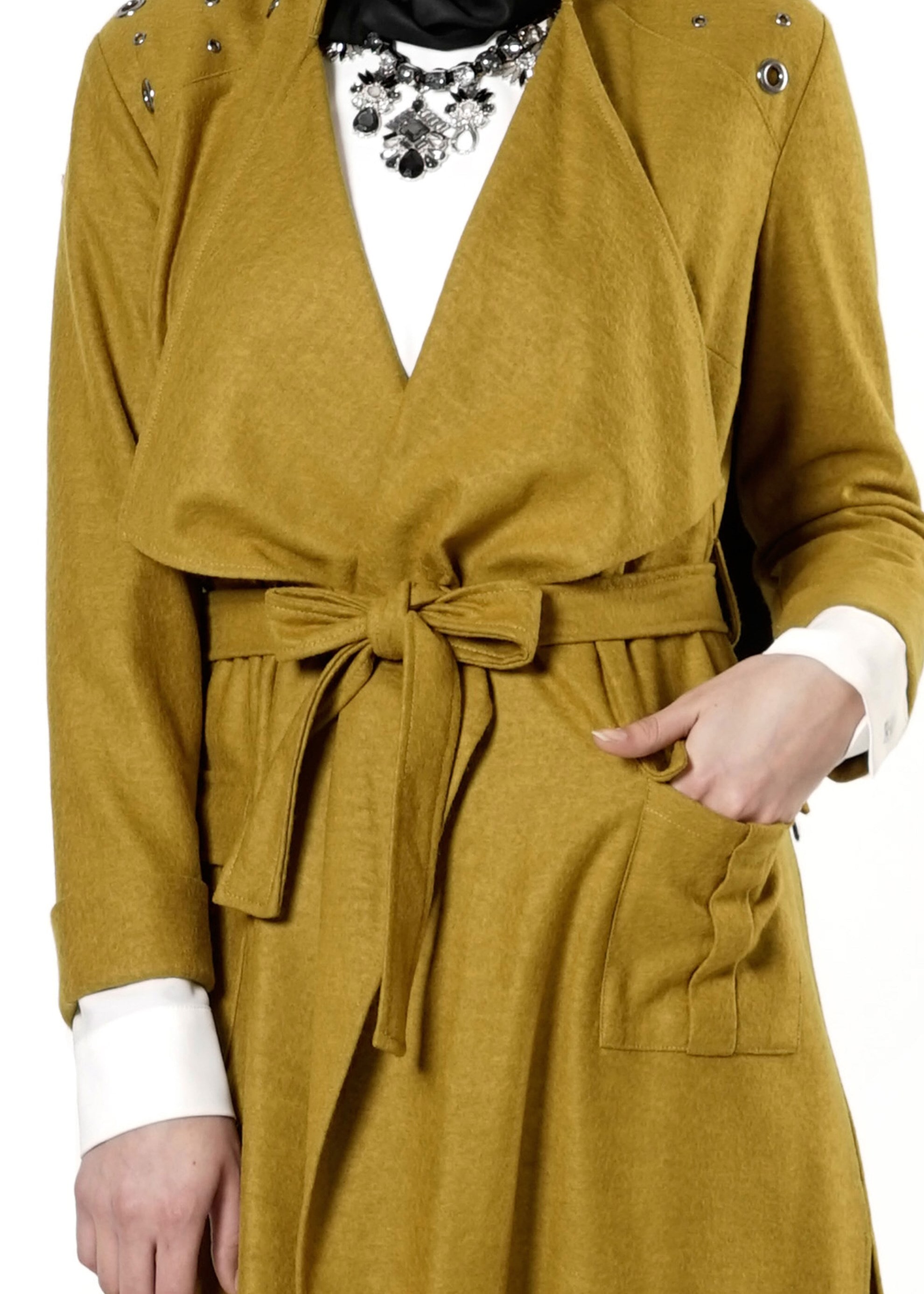 Tesettür giyim YEŞİL 4197 BETY TUNİK 36/44(38-40) TEK42