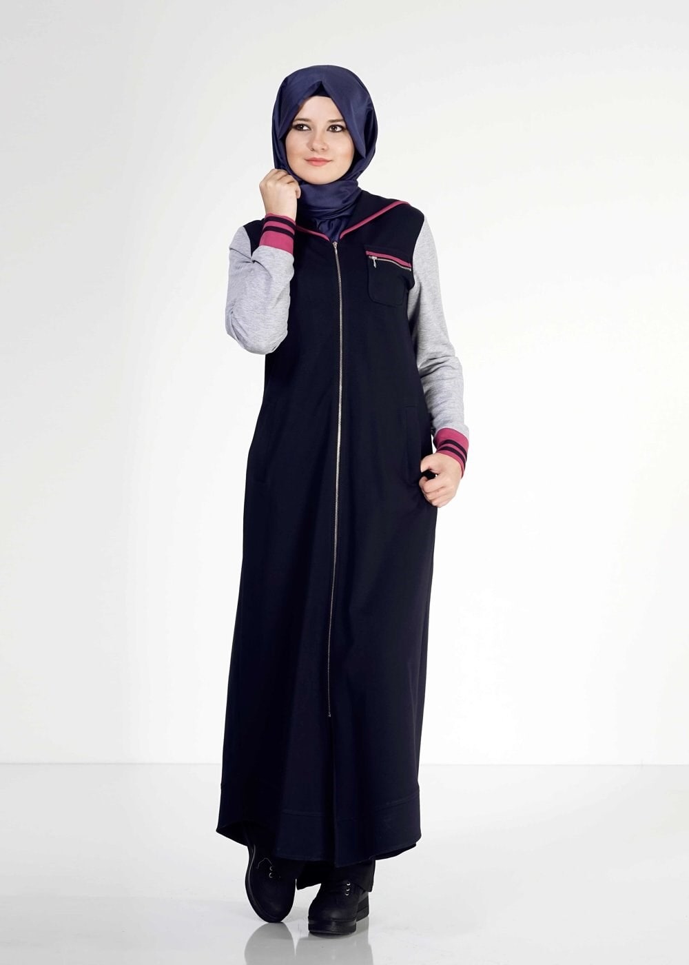 Tesettür giyim LACİVERT 4782 TUNİK