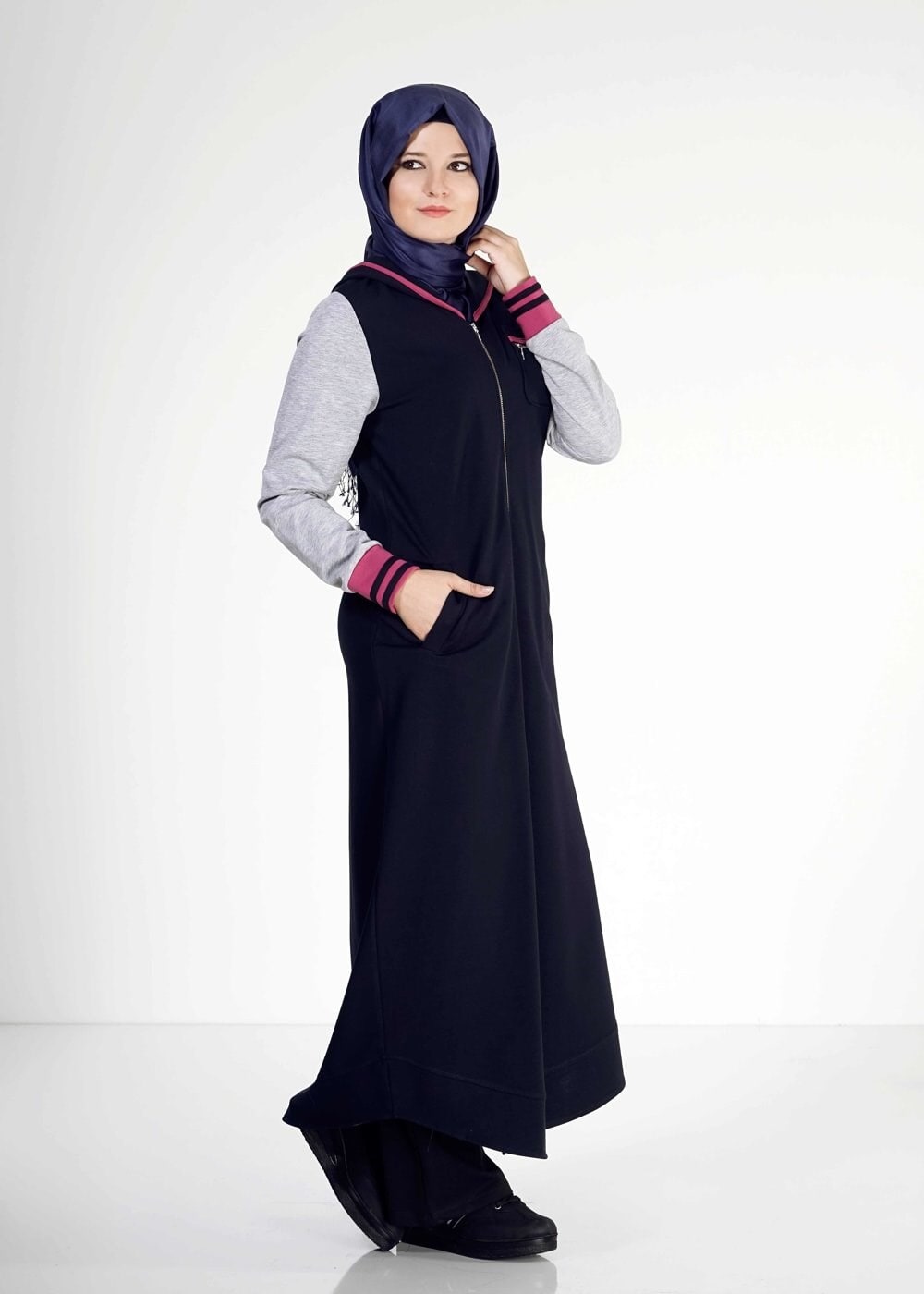 Tesettür giyim LACİVERT 4782 TUNİK