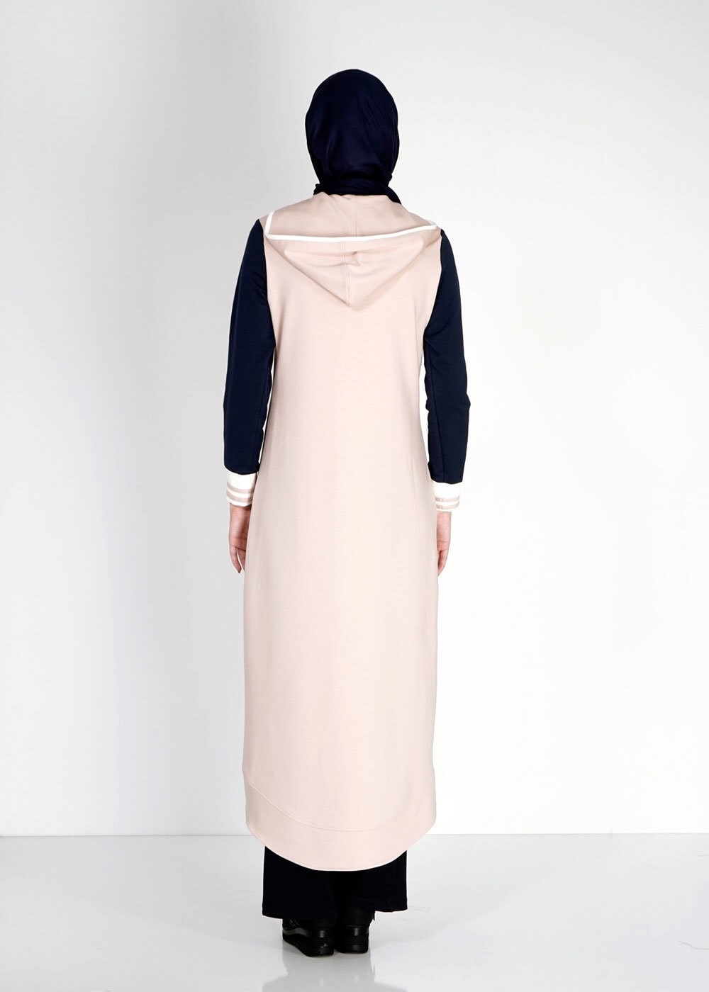 Hijab clothing POWDER HOODED ZIPPED SPORT TUNIC 4782 