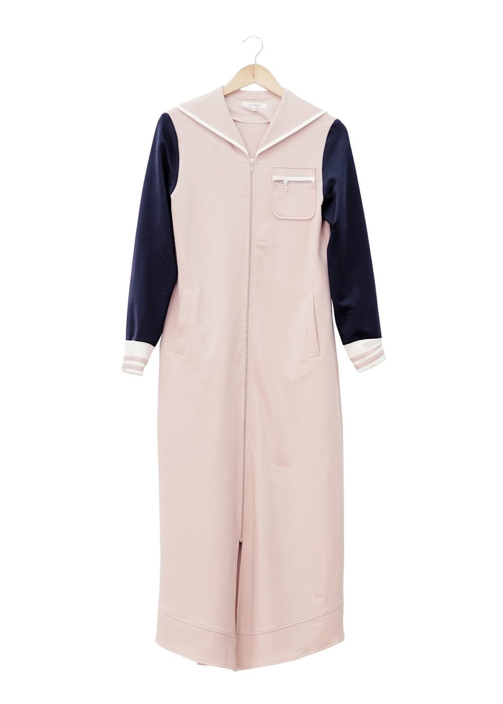 Hijab clothing POWDER HOODED ZIPPED SPORT TUNIC 4782 