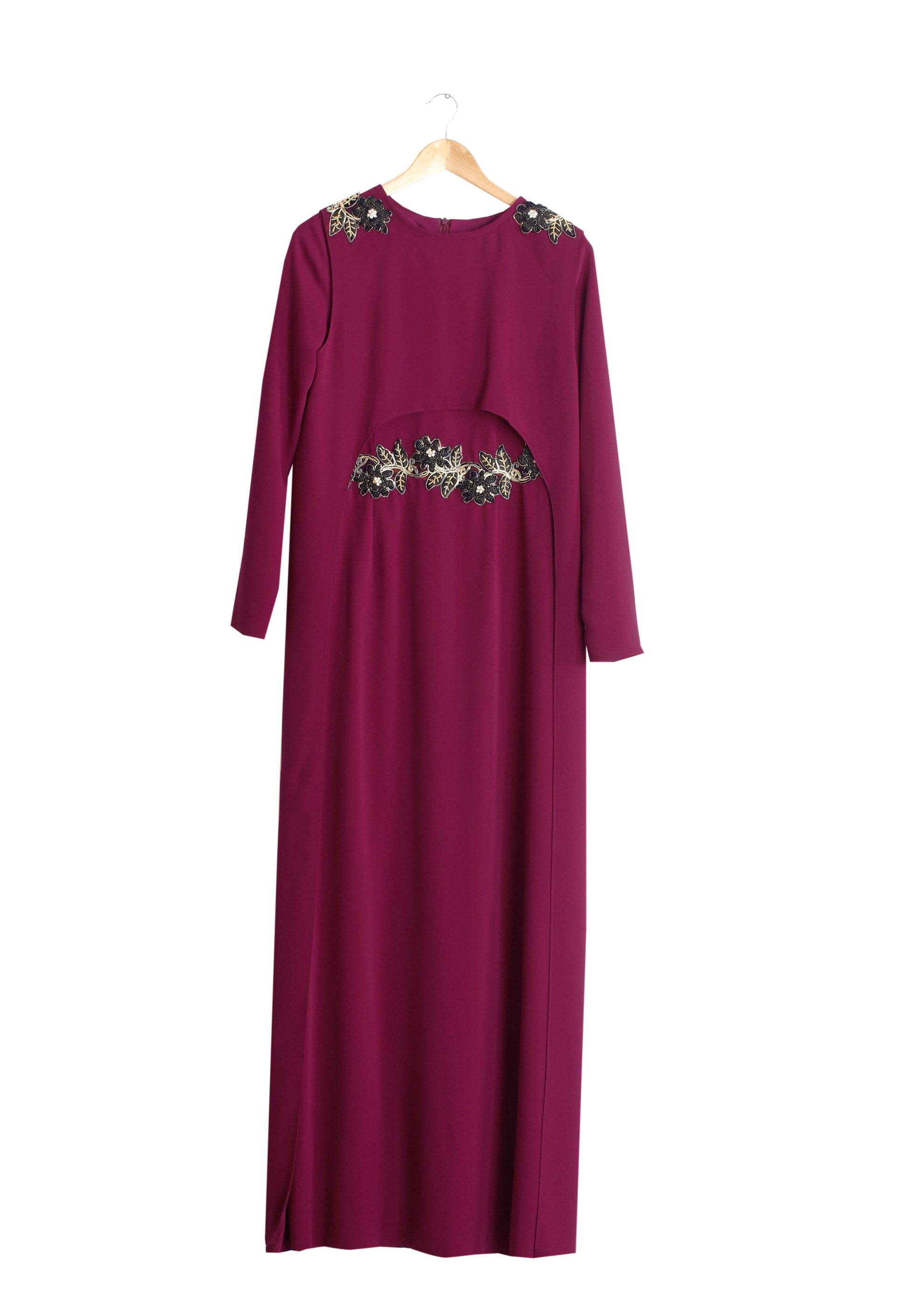 Tesettür giyim MOR 5165 Adriana 2&prime;li Elbiseli Tesettür Abiye 38/44 TEK38