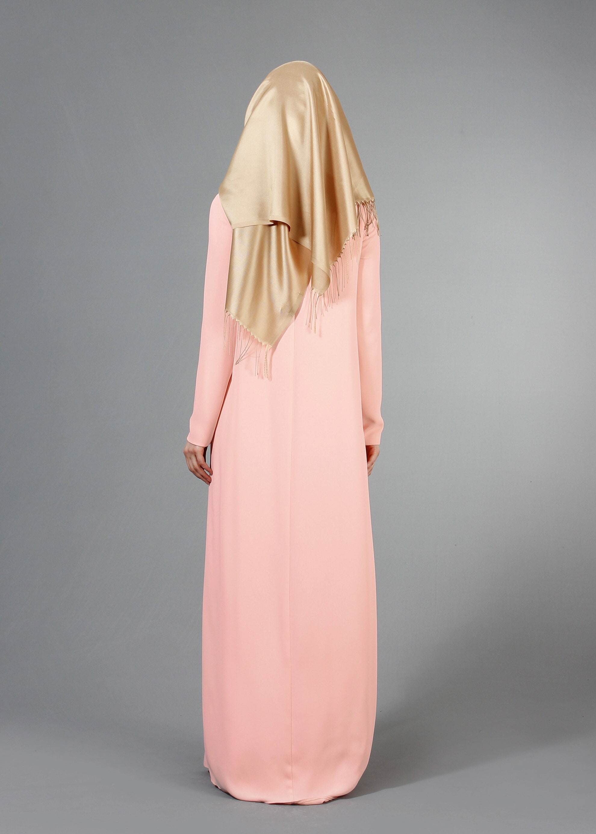 Tesettür giyim PUDRA 5165 Adriana 2&prime;li Elbiseli Tesettür Abiye 38/44 TEK38