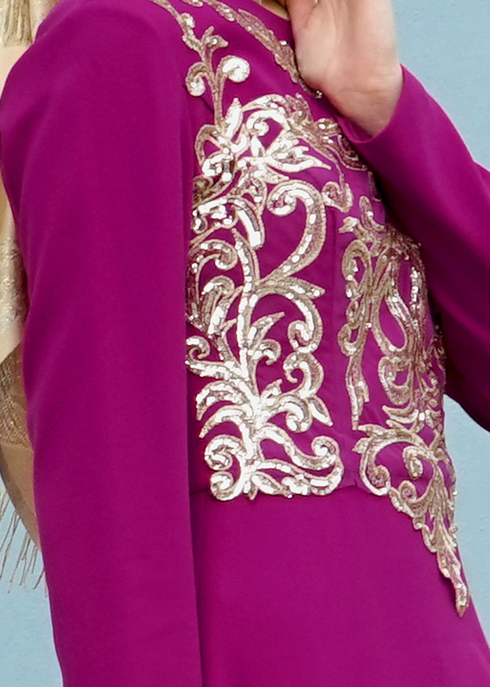 Tesettür giyim MOR 5173 Suzanna Tesettür Abiye 38/44 TEK40