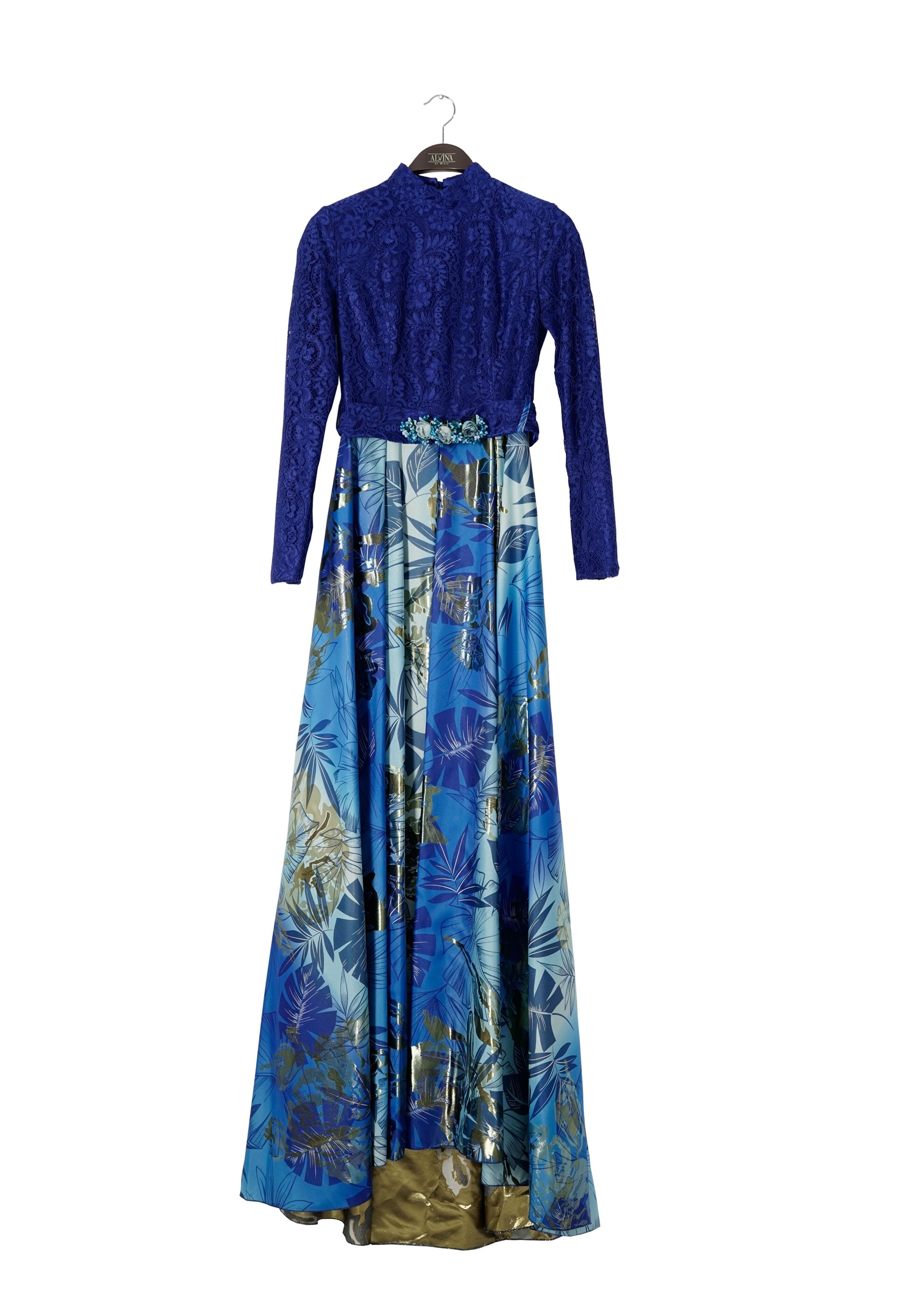 Tesettür giyim LACİVERT 5220 40379 Tesettür Abiye 36/40(38) TEK38