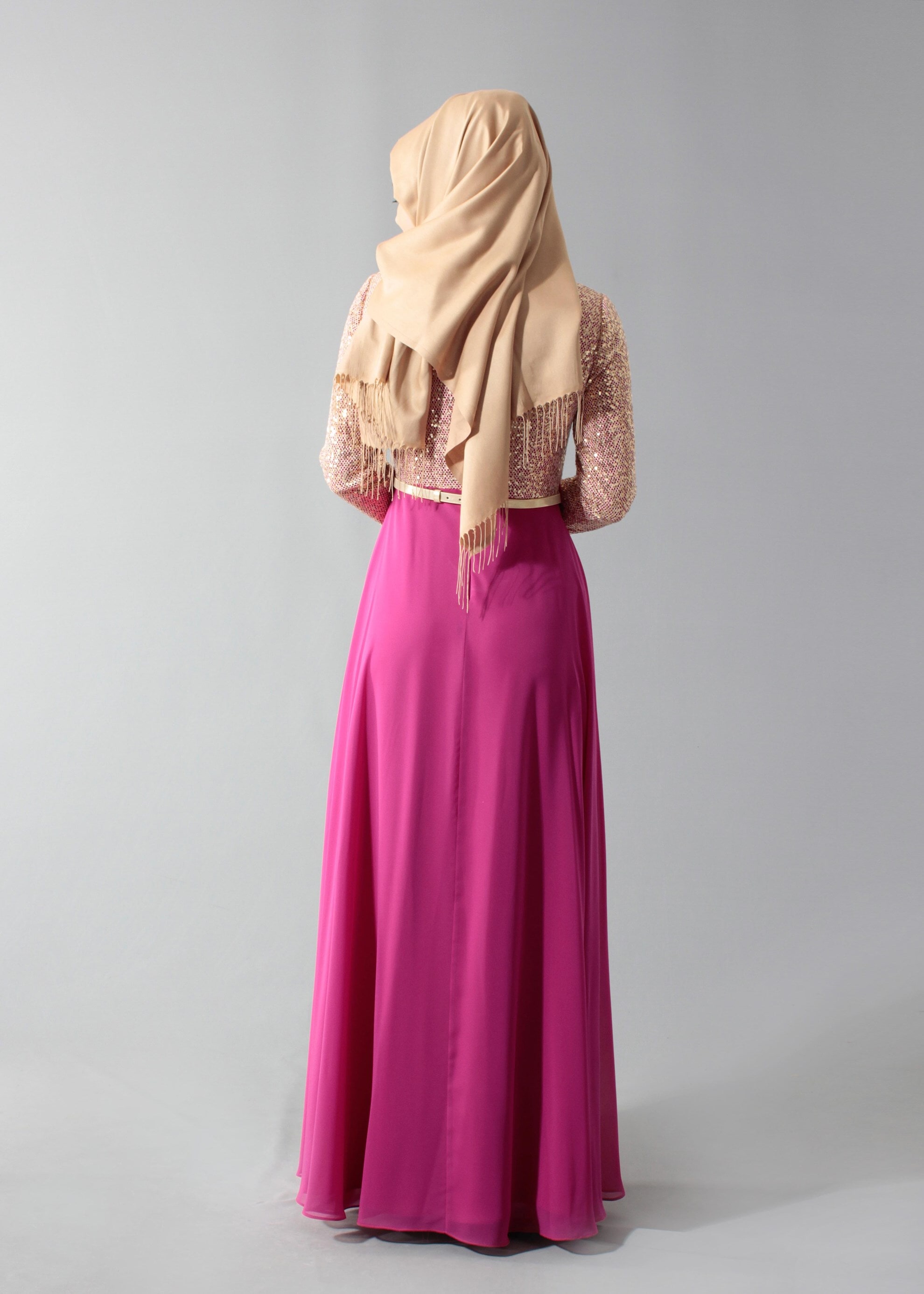 Tesettür giyim MOR 5242 CRİSS TESETTÜR ABİYE 38/44