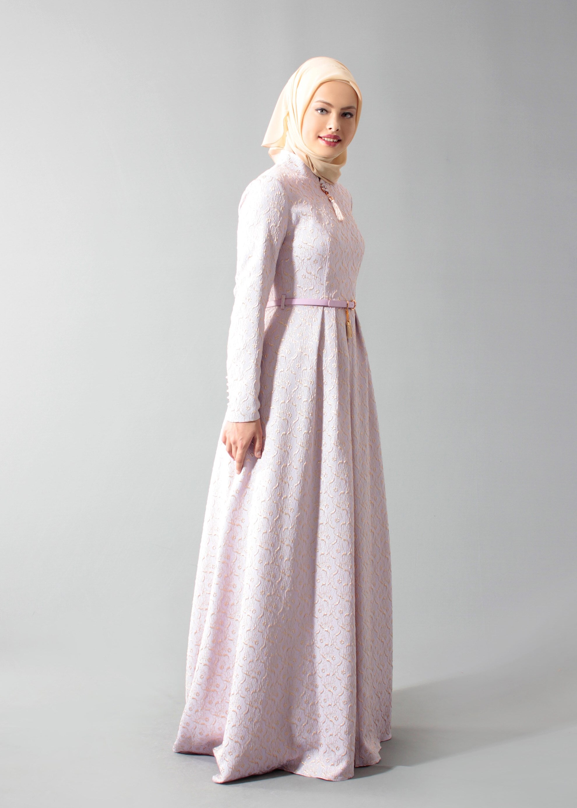 Tesettür giyim MOR 5275 JAKAR 1601 TESETTÜR ABİYE 38/42 TEK40