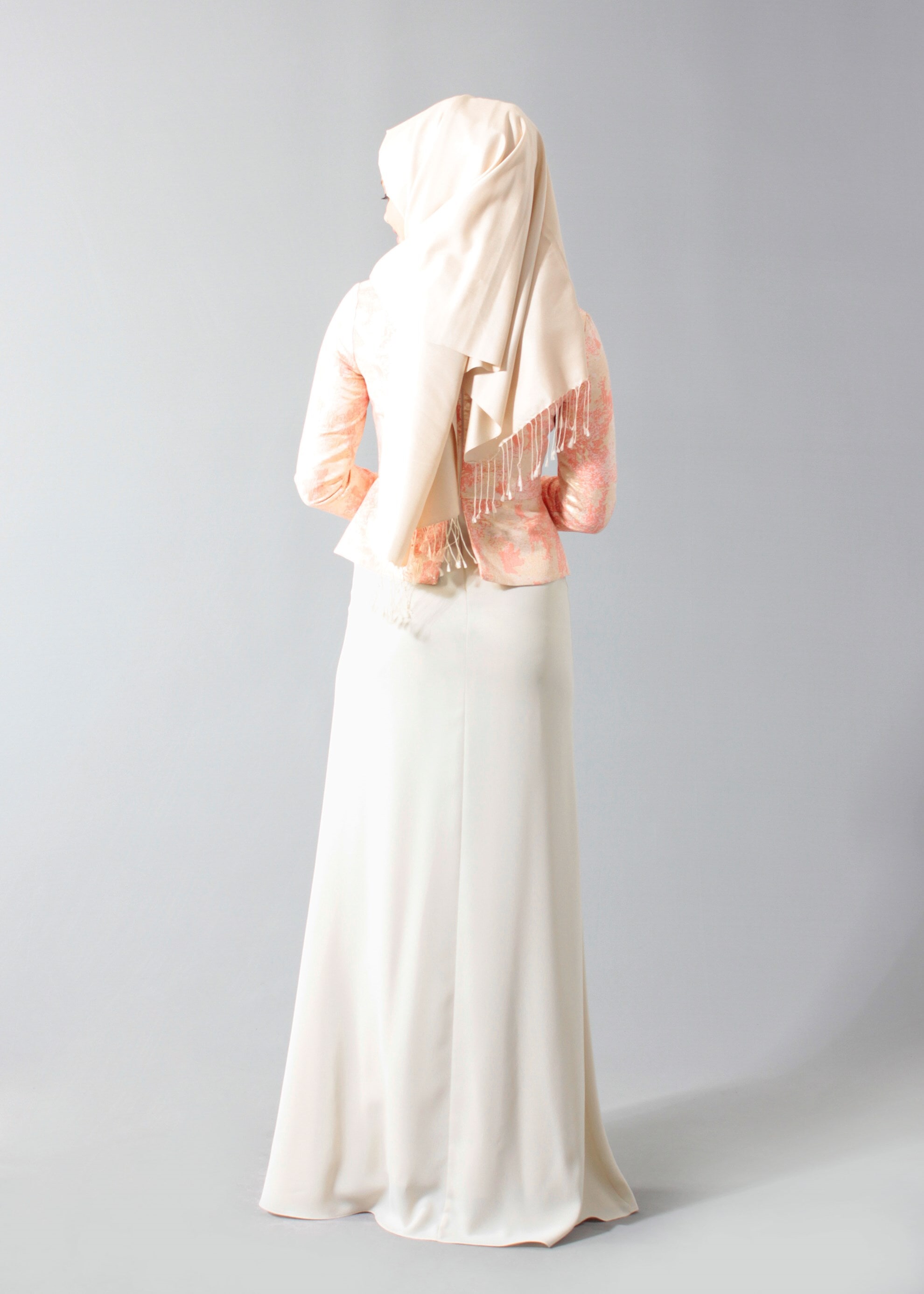 Tesettür giyim MERCAN 5292 Jakar 694 Tesettür Abiye 38/46 TEK40