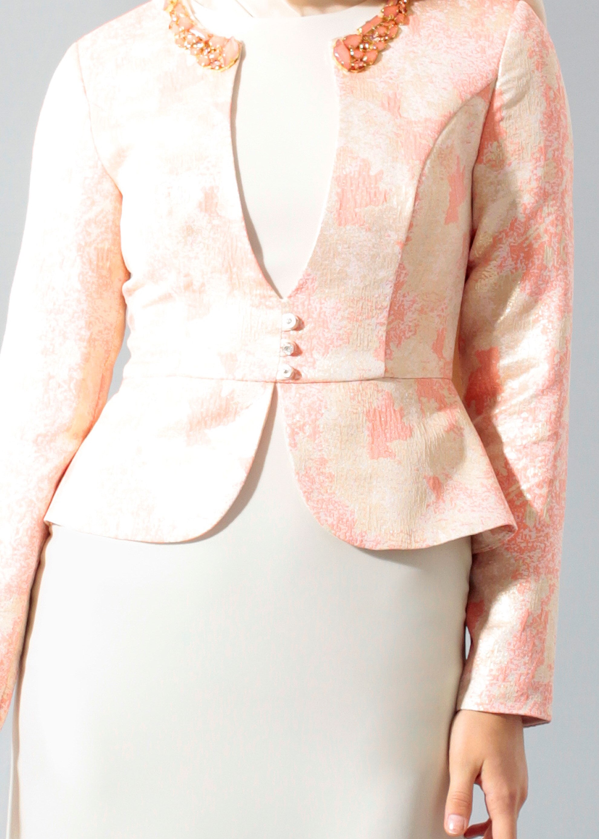 Tesettür giyim MERCAN 5292 Jakar 694 Tesettür Abiye 38/46 TEK40