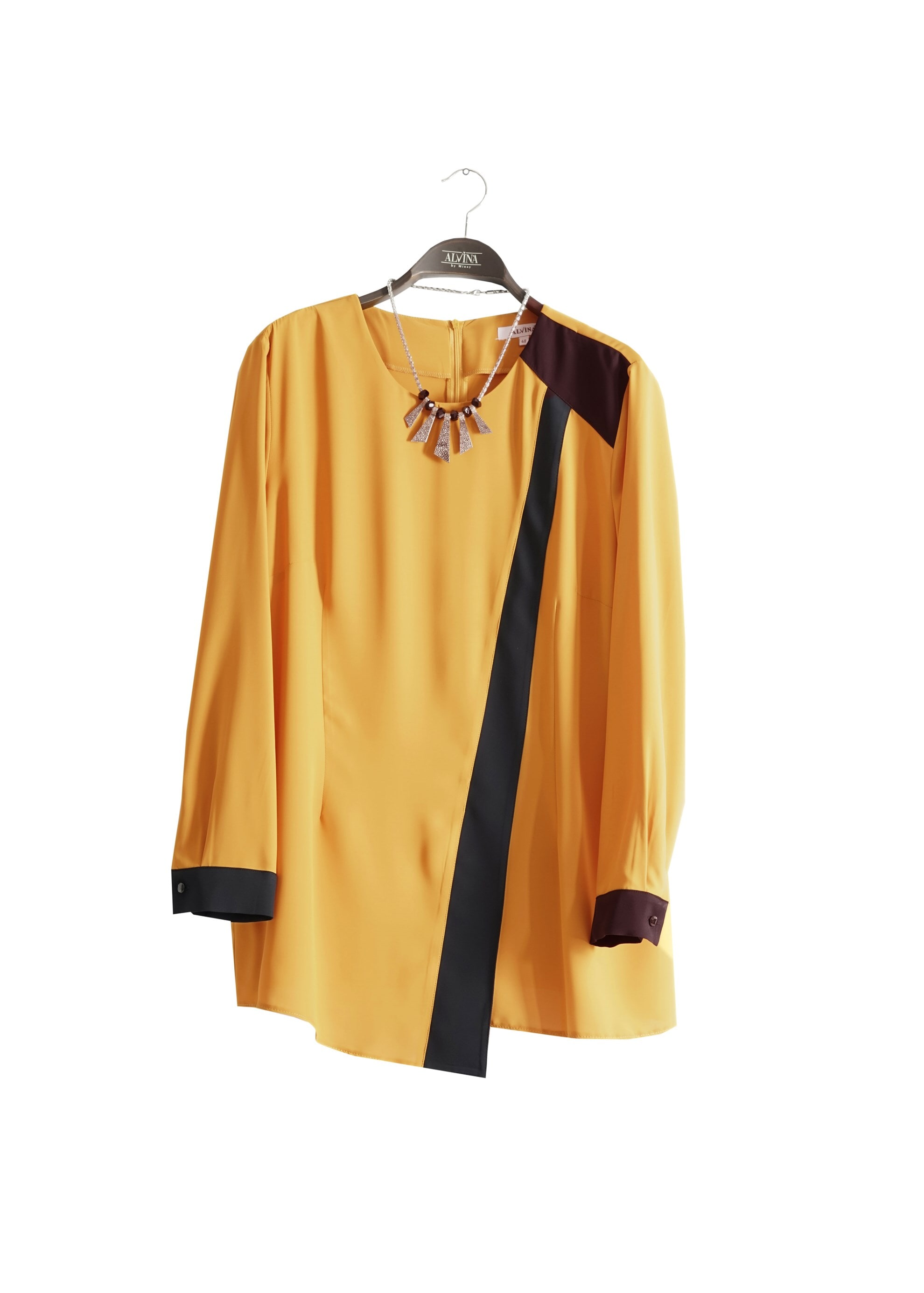 Tesettür giyim SARI 2566 Lora Tesettür Bluz 44/48 TEK42