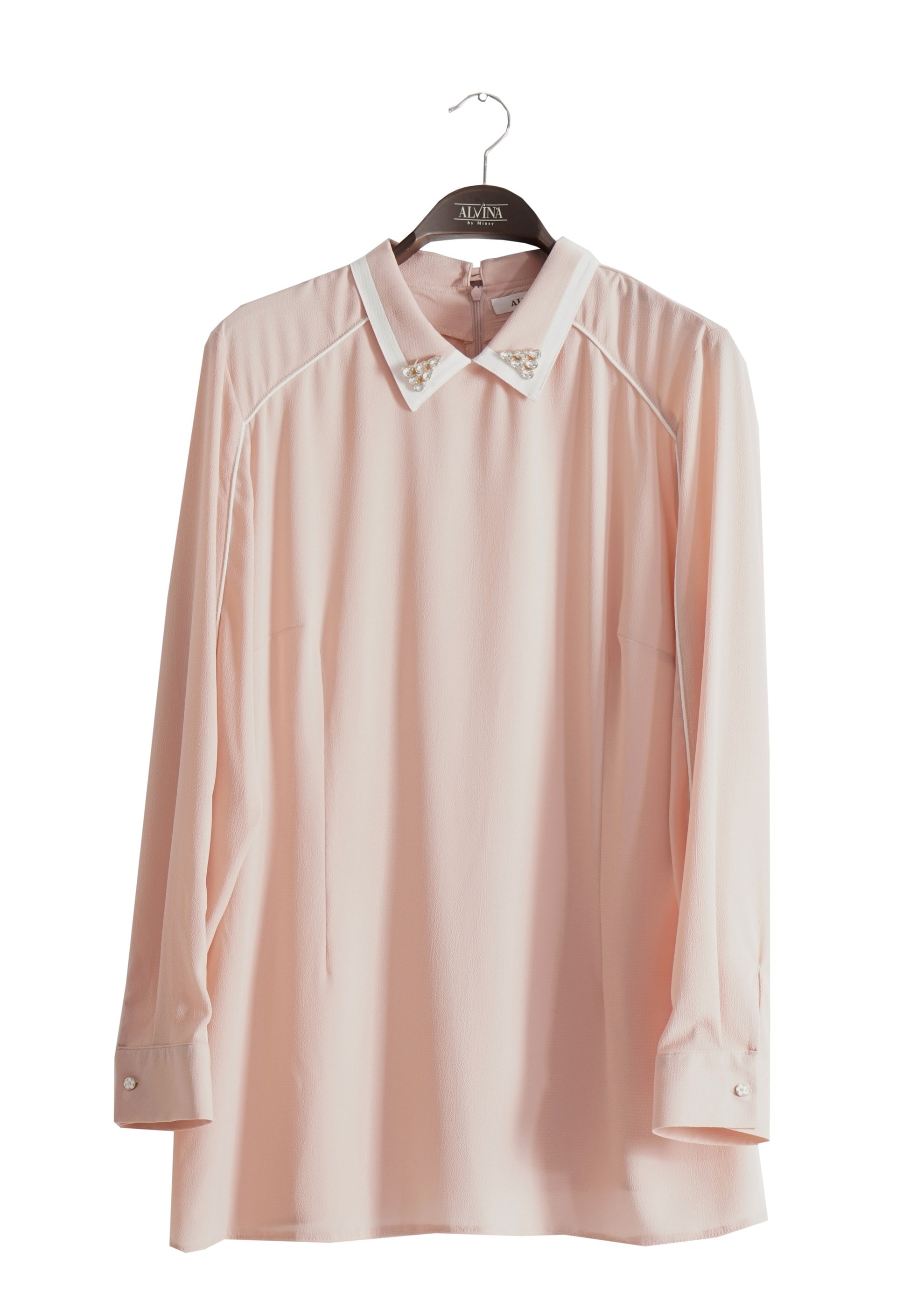 Tesettür giyim PUDRA 2568 Lima Tesettür Bluz 44/50 TEK46