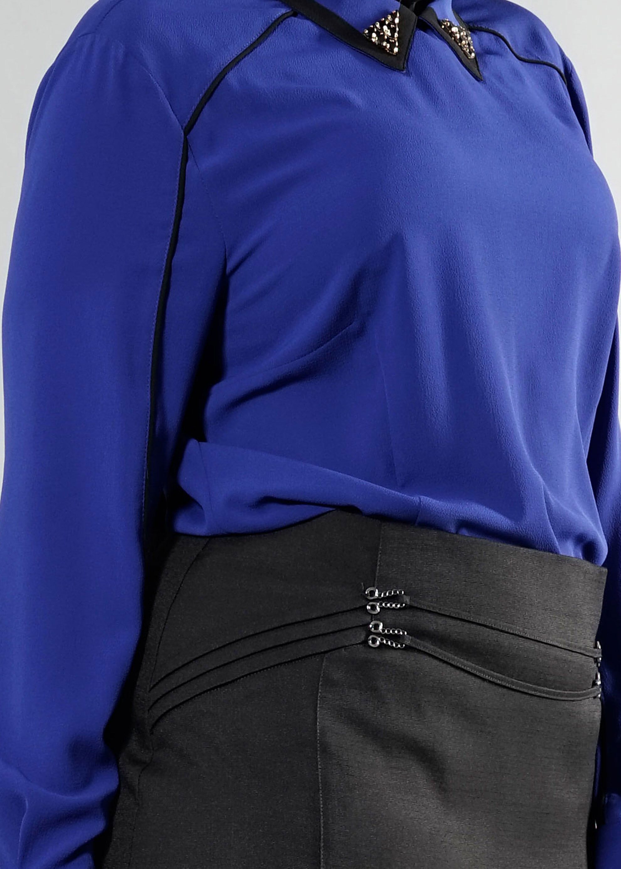 Tesettür giyim LACİVERT 2568 Lima Tesettür Bluz 44/50 TEK46