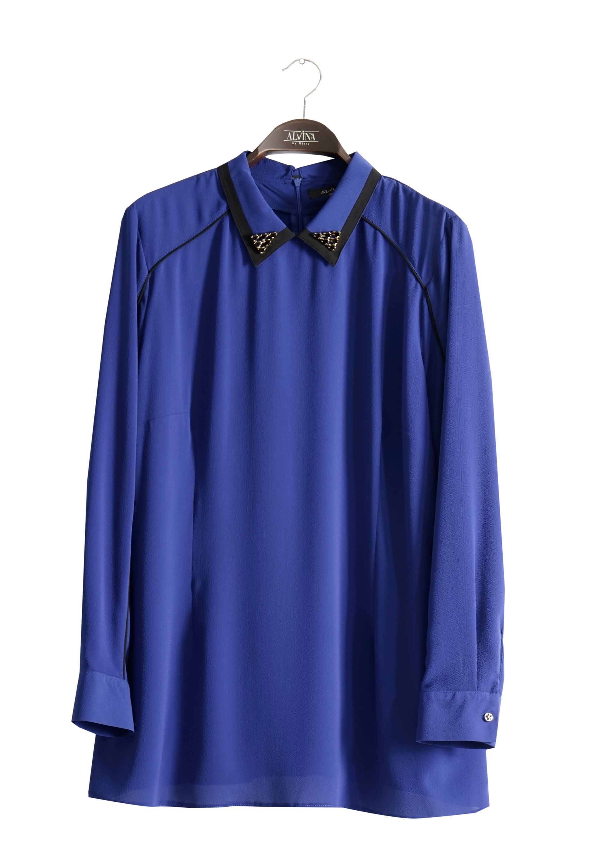 Tesettür giyim LACİVERT 2568 Lima Tesettür Bluz 44/50 TEK46