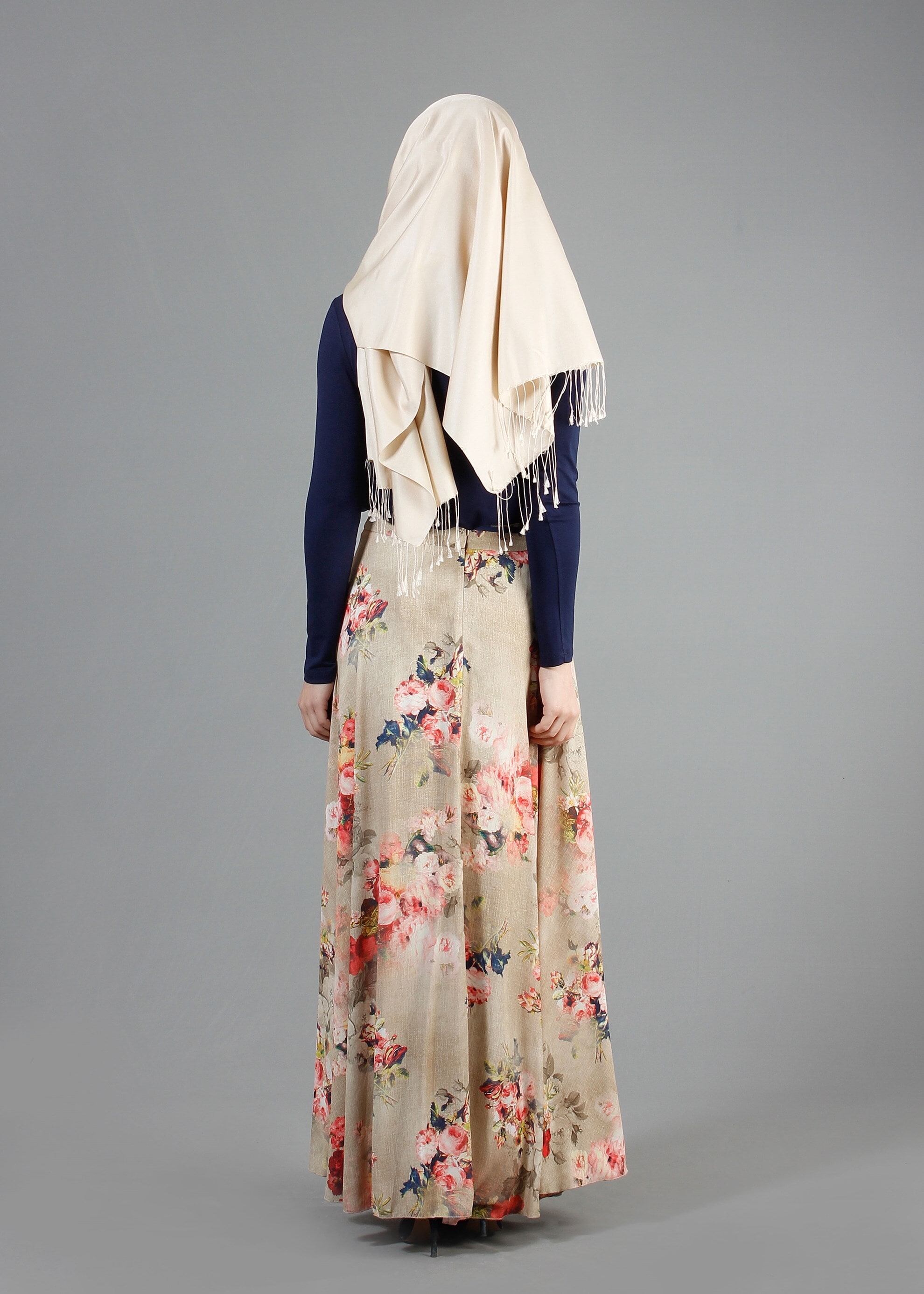 Tesettür giyim LACİVERT 4206 New Viskon Lycra Tesettür Bluz 38/44