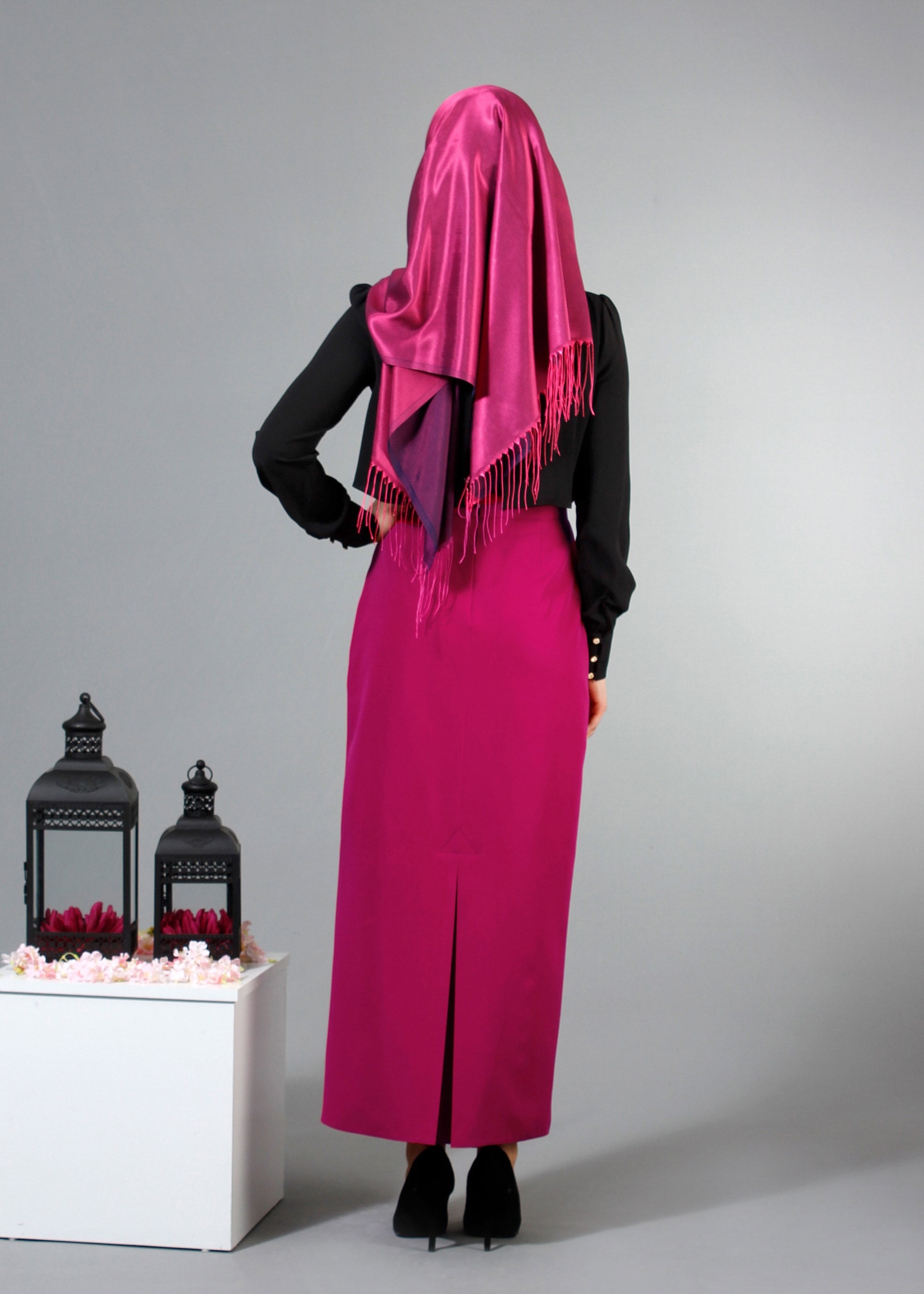 Tesettür giyim SİYAH 4232 Nişantaşı Tesettür Bluz 36/44(38/40) TEK38