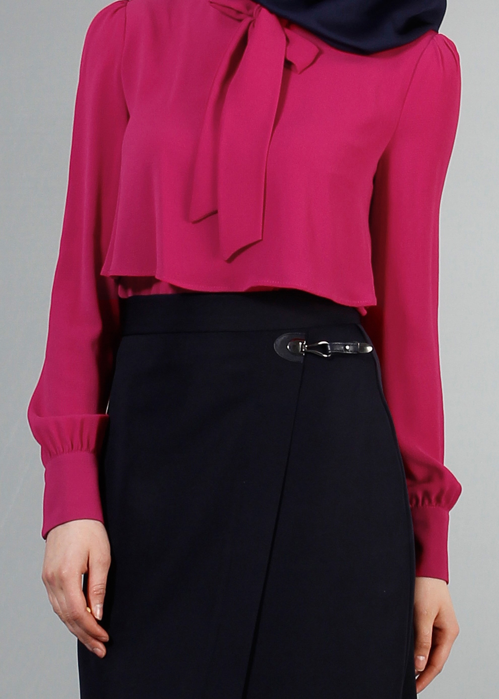 Tesettür giyim FUŞYA 4232 Nişantaşı Tesettür Bluz 36/44(38/40) TEK38