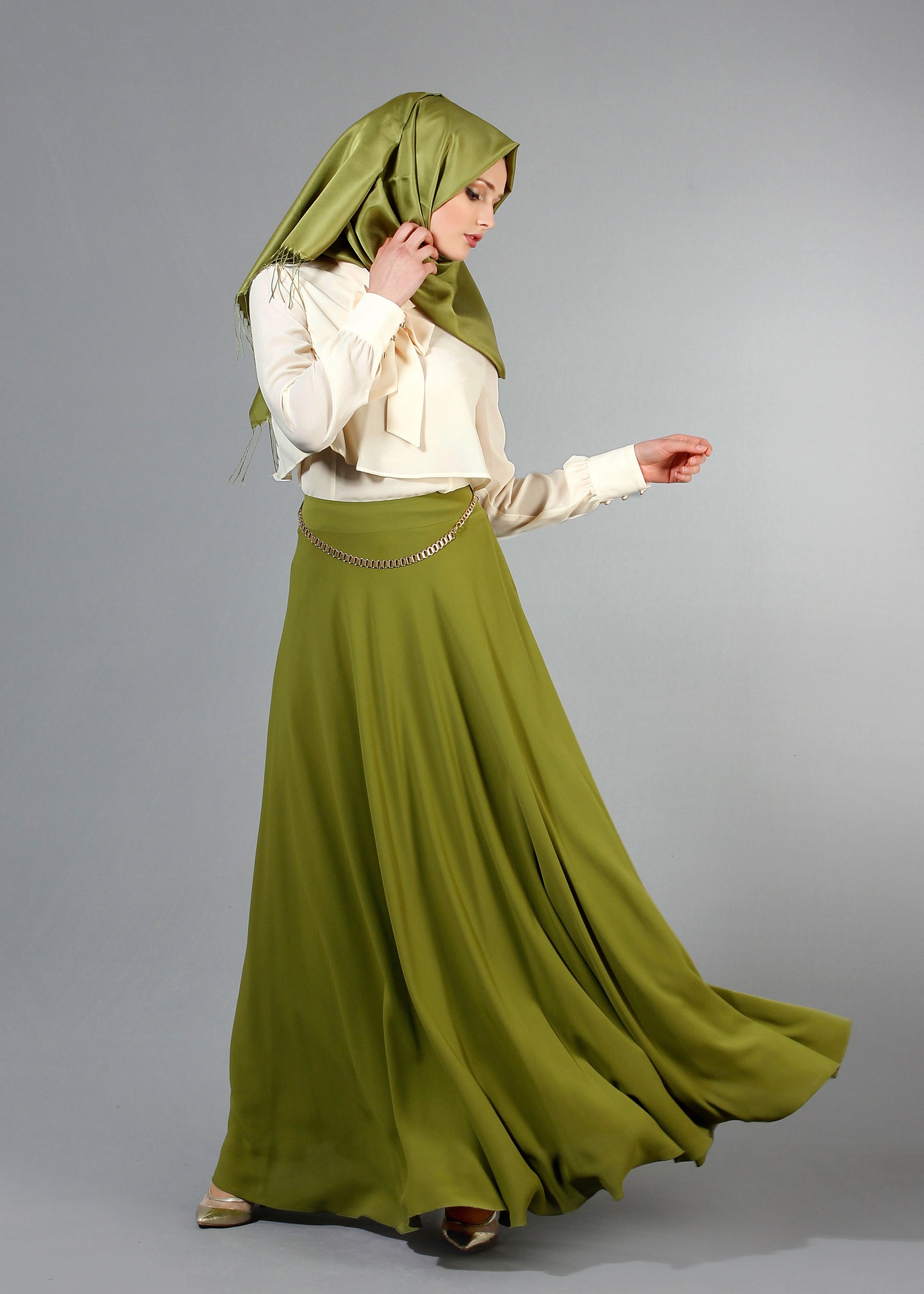 Tesettür giyim EKRU 4232 Nişantaşı Tesettür Bluz 36/44(38/40) TEK38