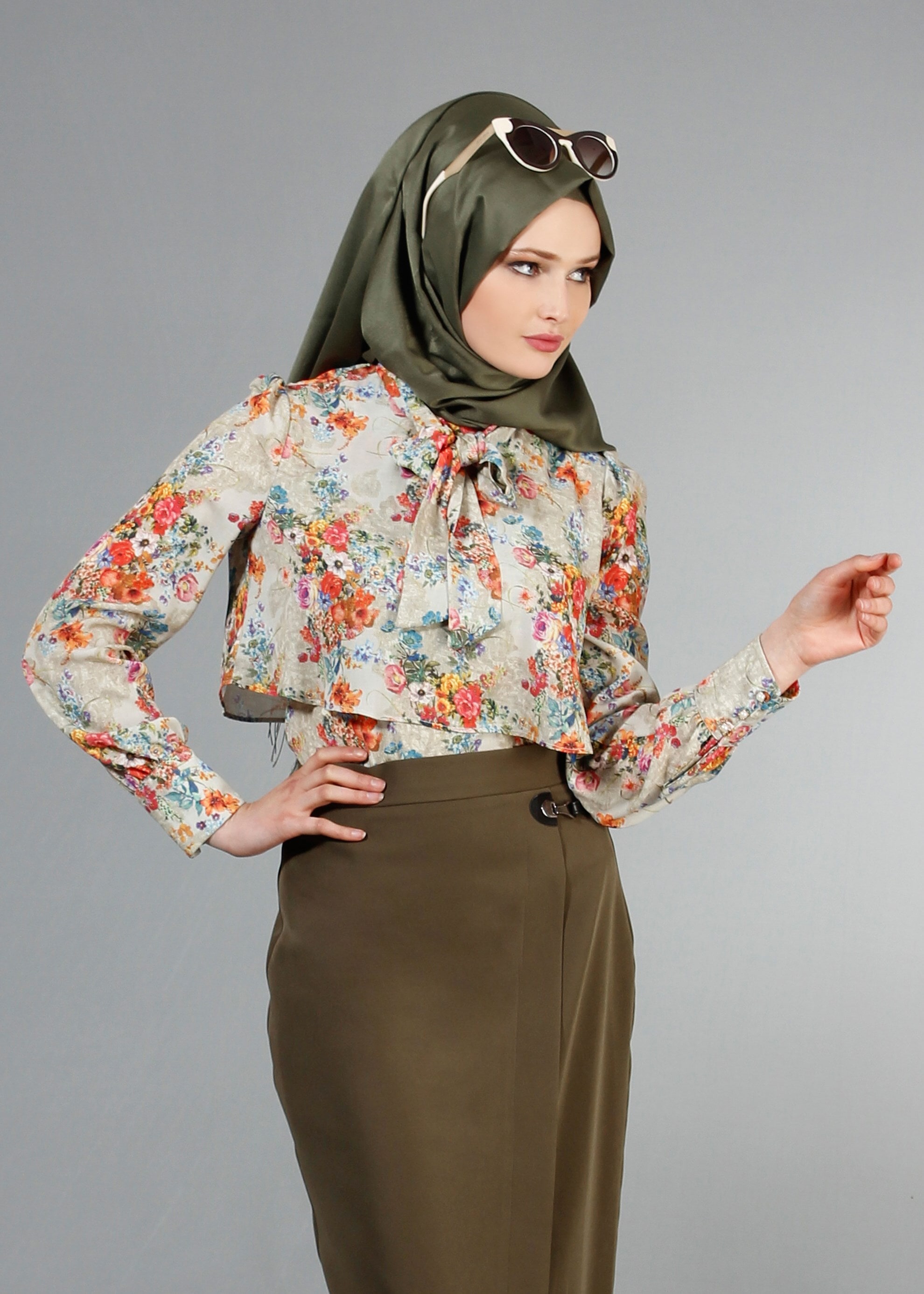 Tesettür giyim BEJ 4233 Maglia Tesettür Bluz 36/44(38/40) TEK38