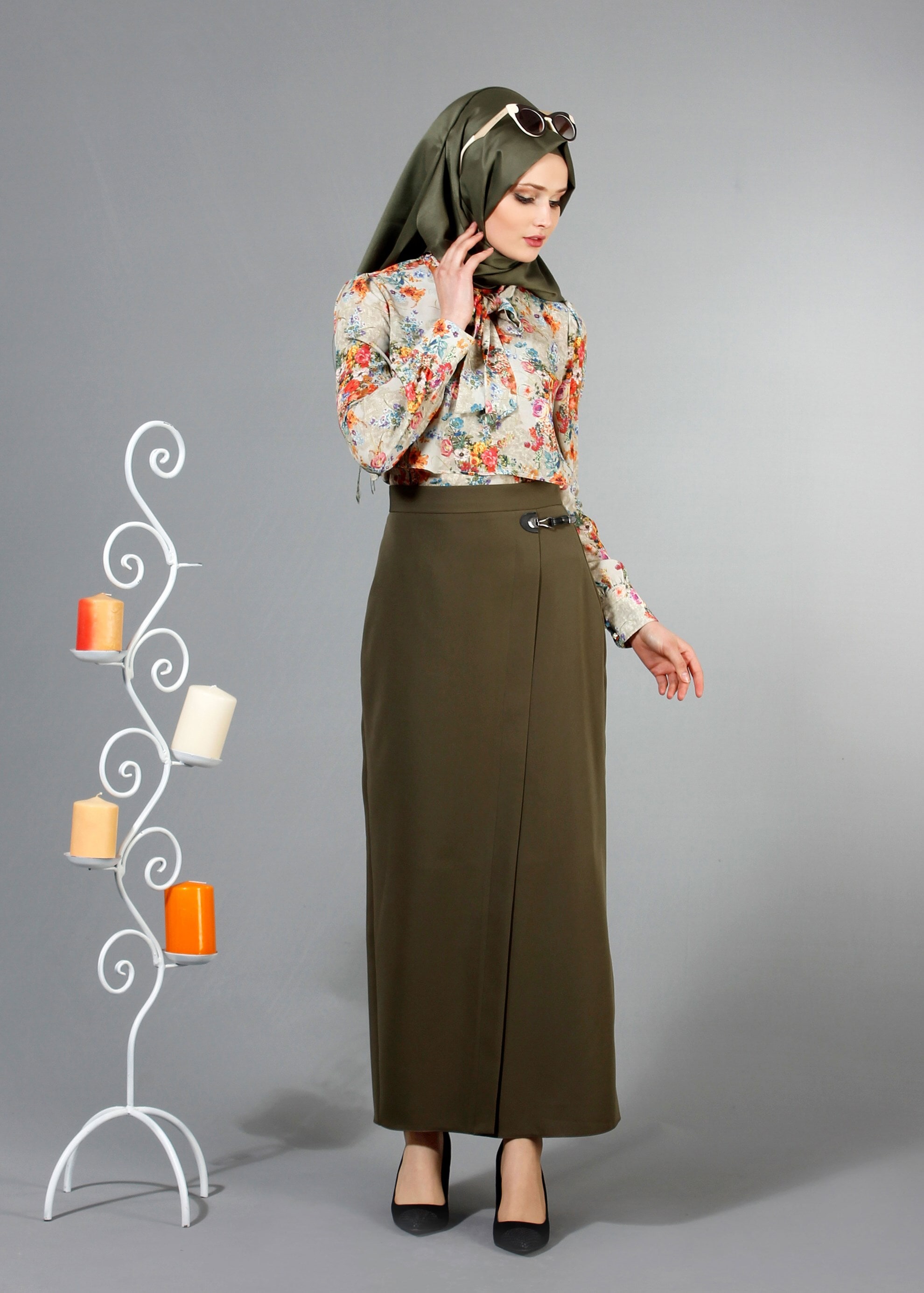 Tesettür giyim BEJ 4233 Maglia Tesettür Bluz 36/44(38/40) TEK38