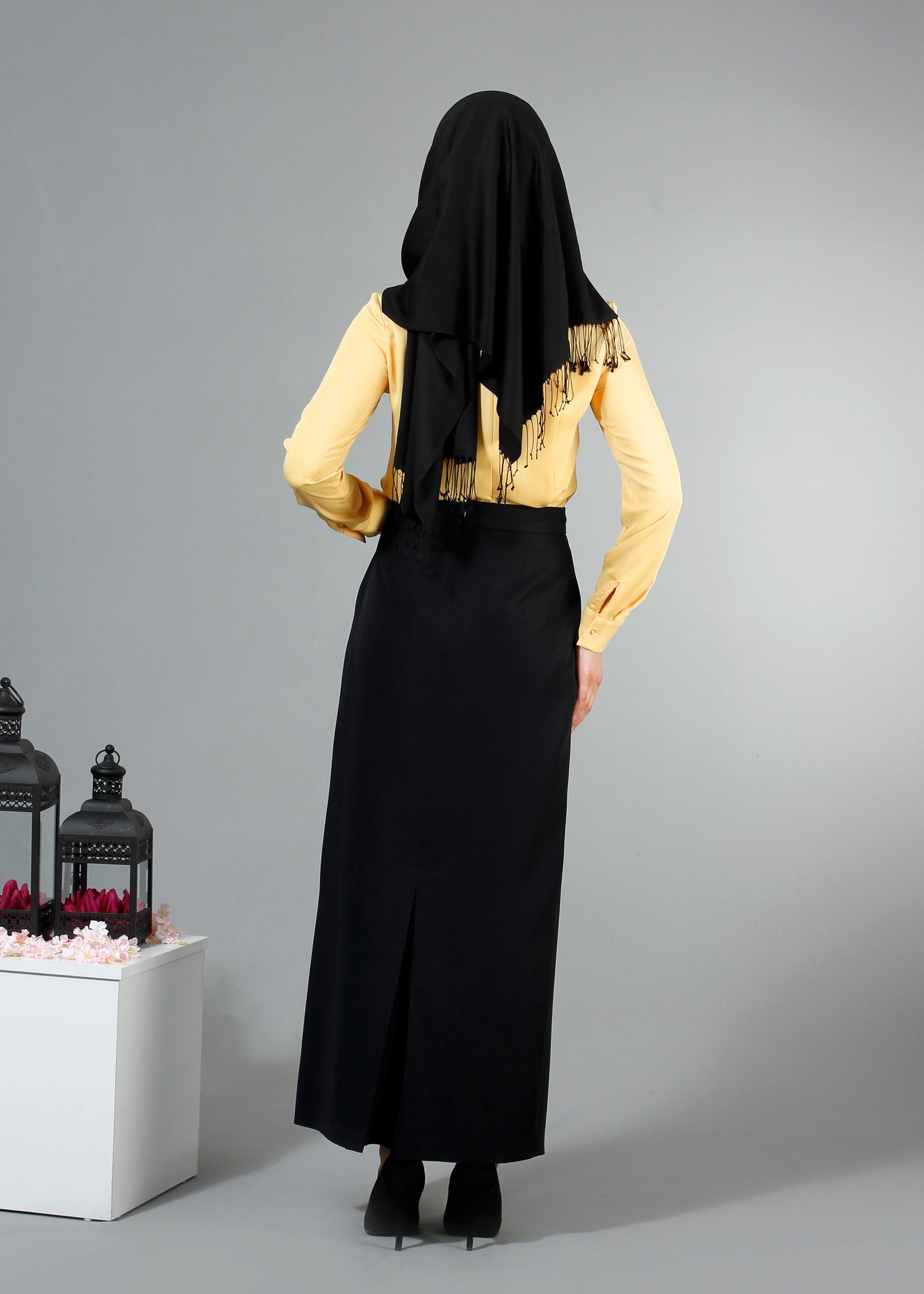 Tesettür giyim SARI 4239 Nepal Tesettür Bluz 38/46 TEK40