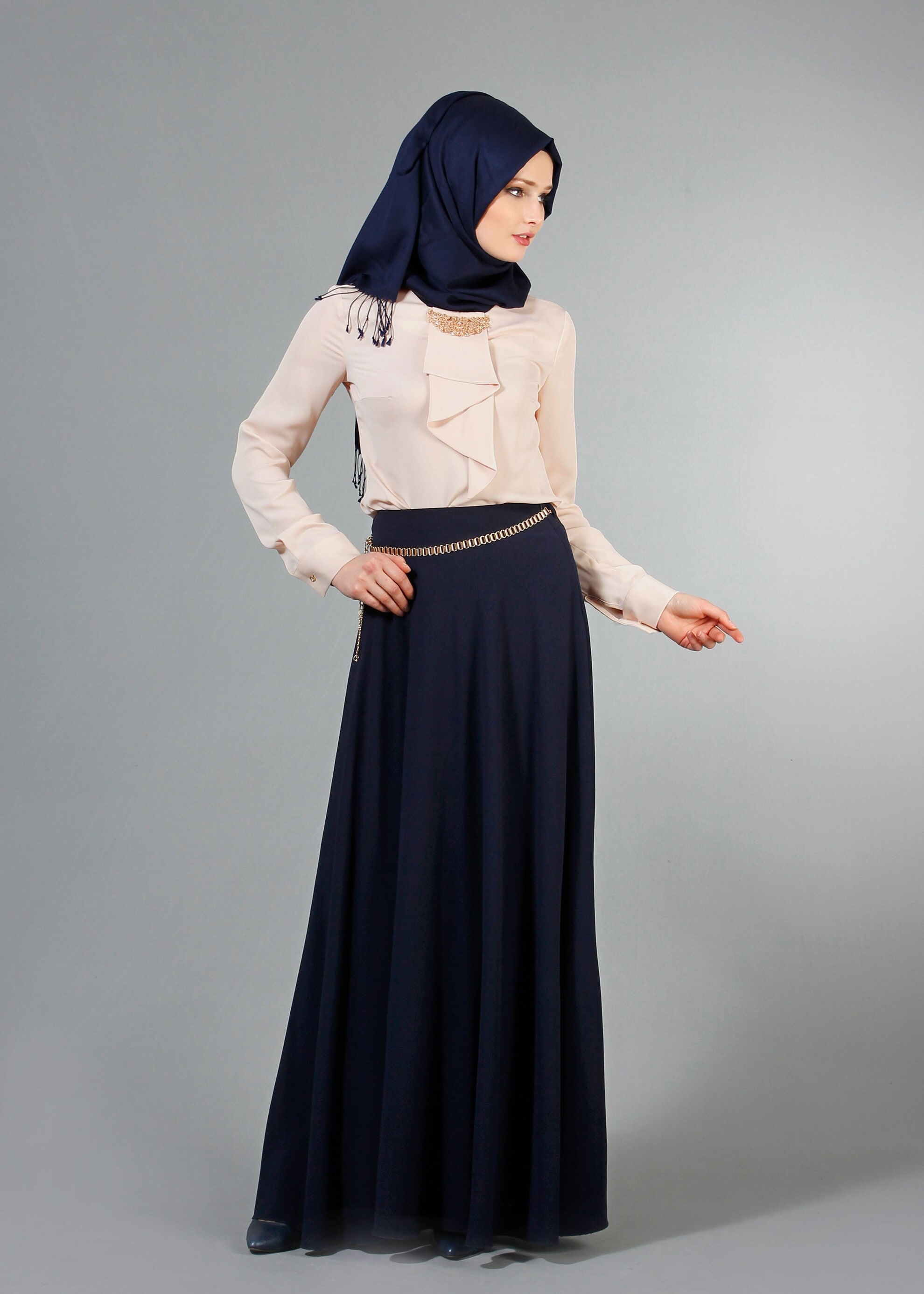 Tesettür giyim BEJ 4239 Nepal Tesettür Bluz 38/46 TEK40