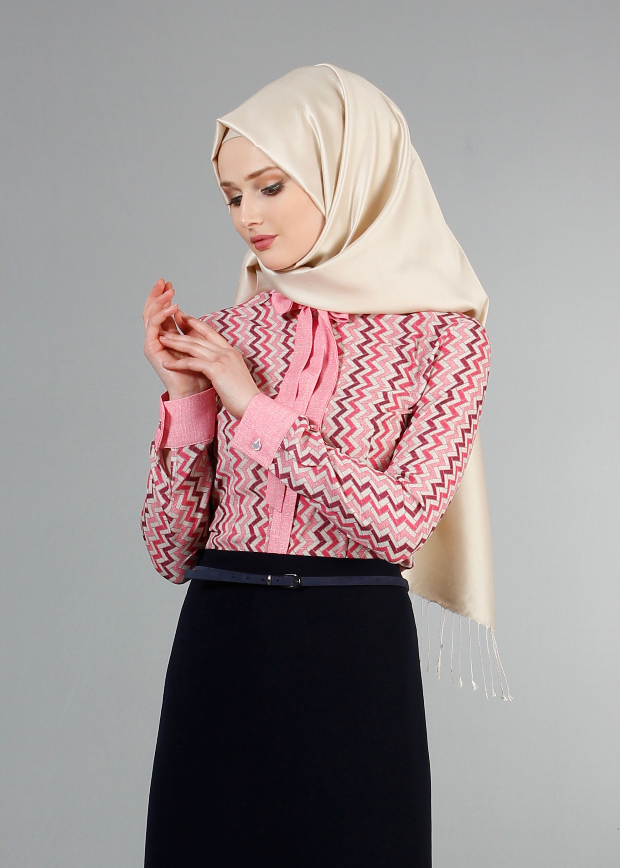 Tesettür giyim FUŞYA 4276 Maglia Tesettür Bluz 38/44 TEK36