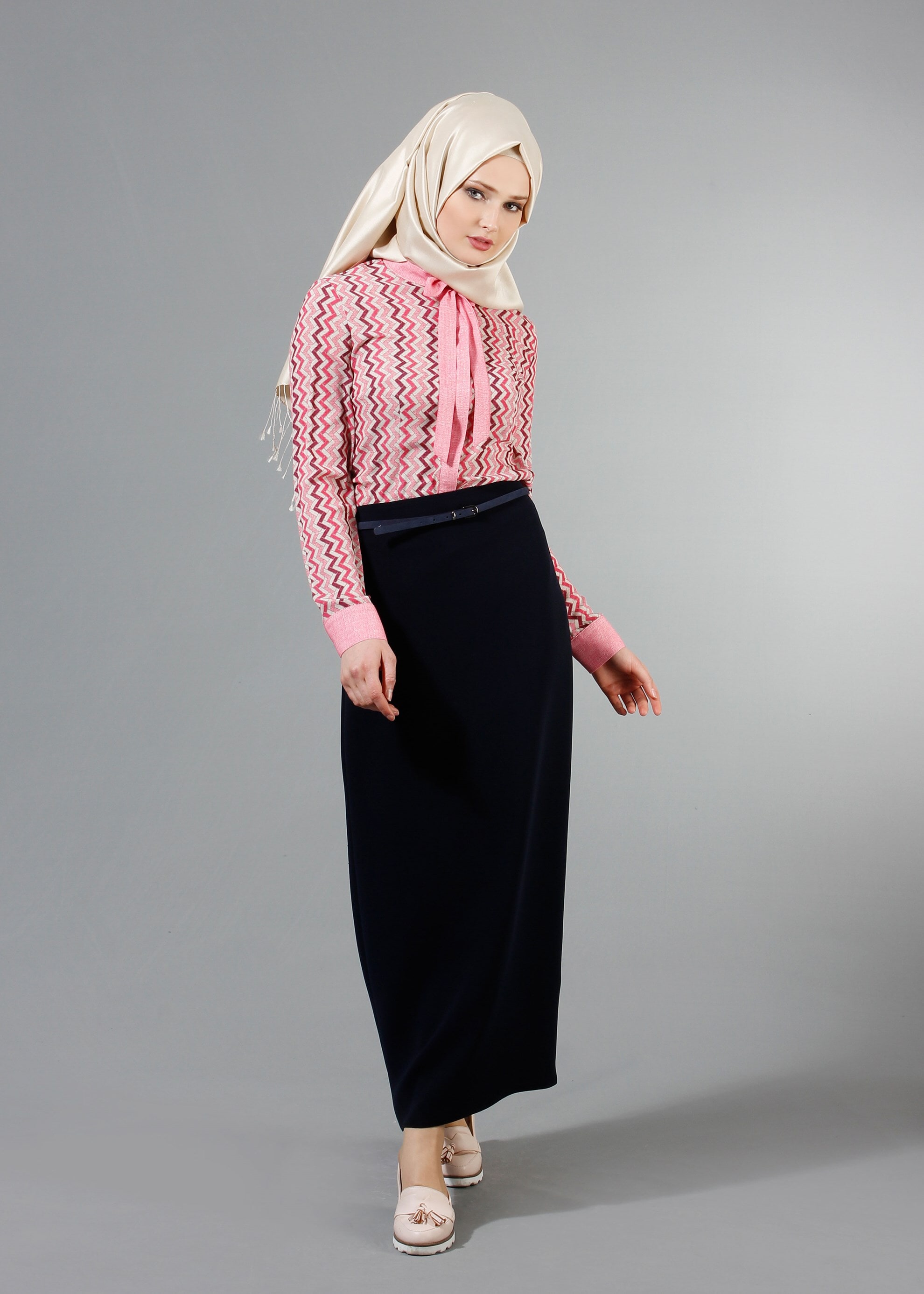 Tesettür giyim FUŞYA 4276 Maglia Tesettür Bluz 38/44 TEK36