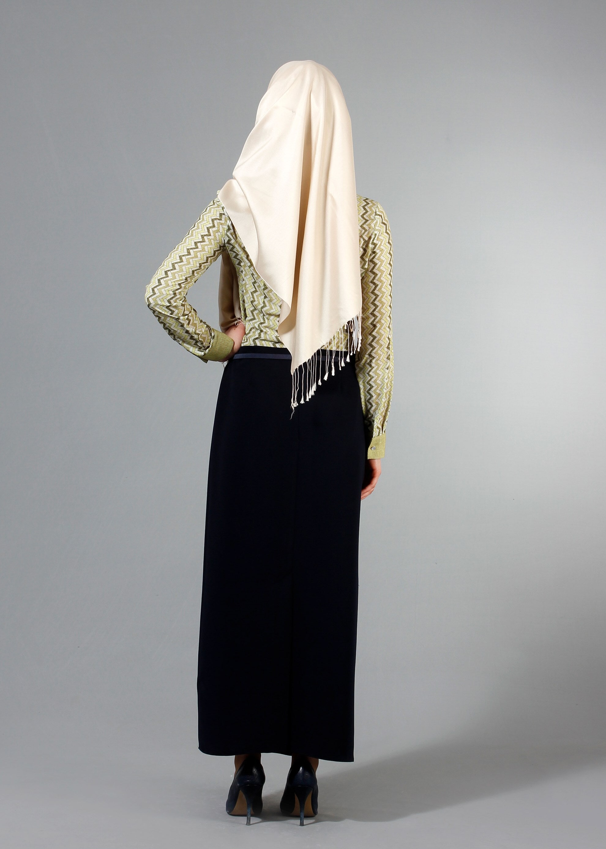 Tesettür giyim HAKİ 4276 Maglia Tesettür Bluz 38/44 TEK36