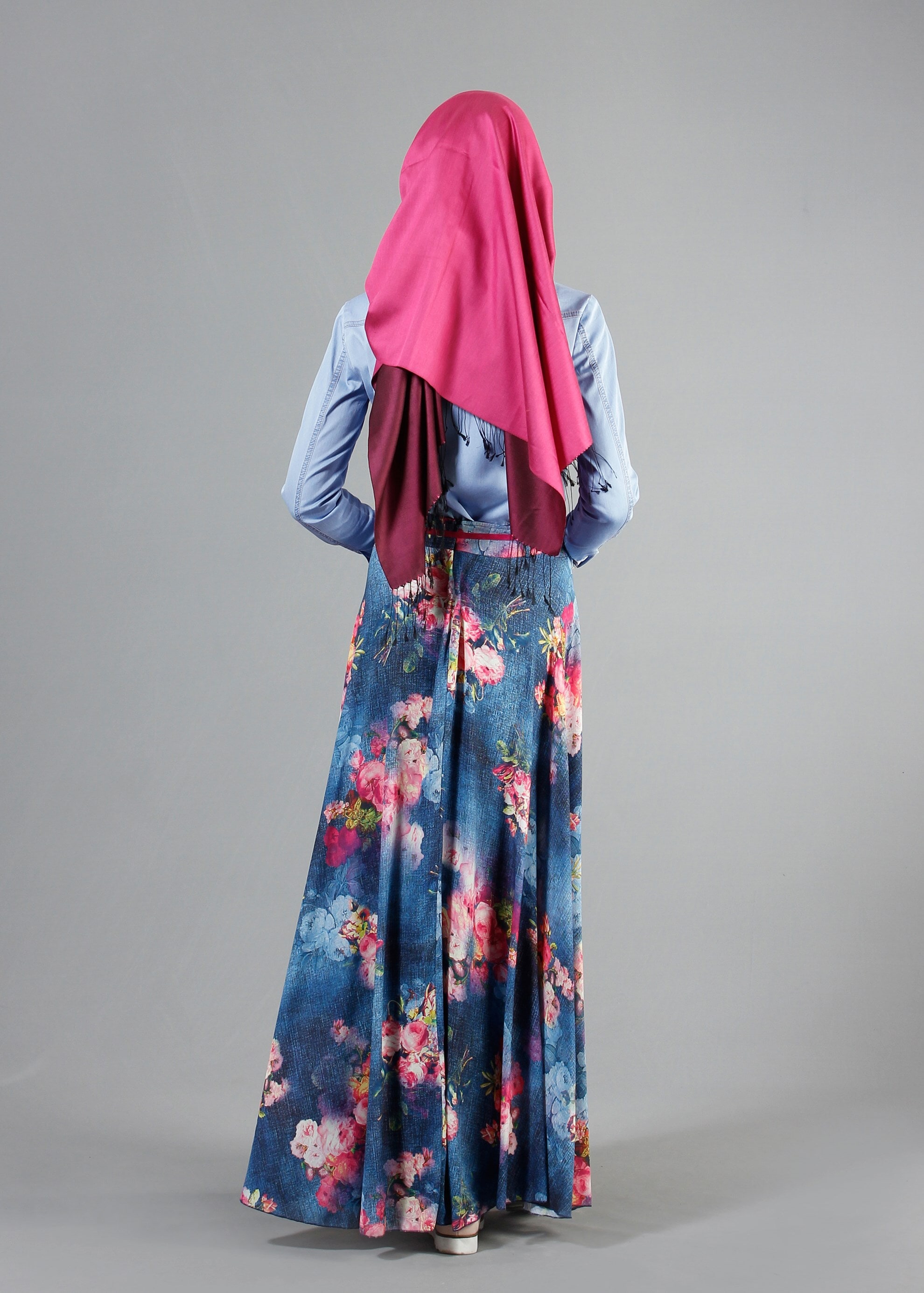 Tesettür giyim MAVİ 4308 Benin Tesettür Bluz 36/44(38/40) TEK42